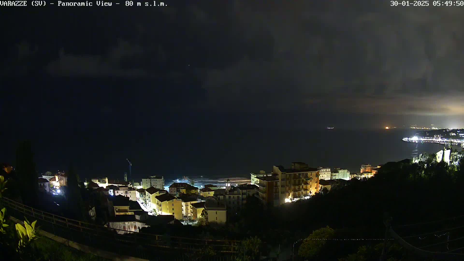 Varazze, Ligurian Sea Panaromic  Live Cam -  Liguria, Italy