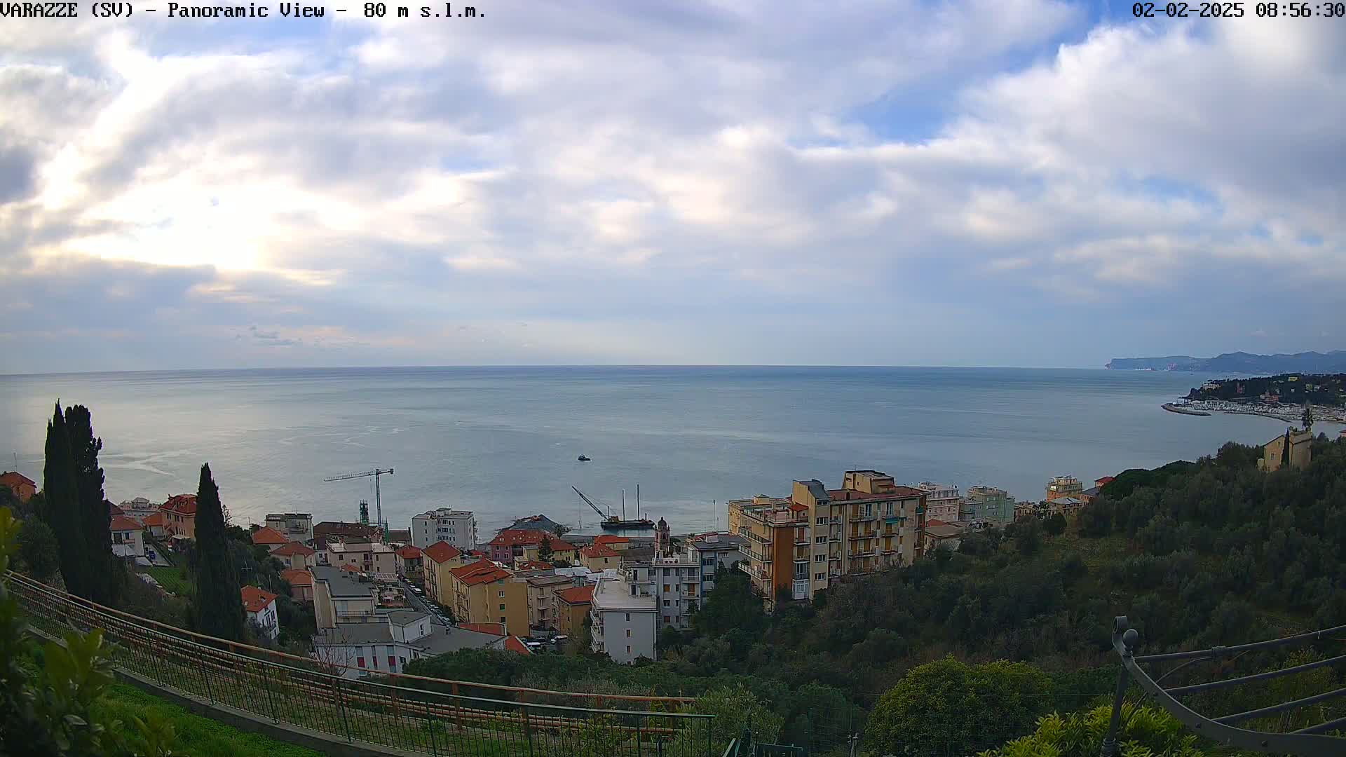 Varazze, Ligurian Sea Panaromic  Live Cam -  Liguria, Italy
