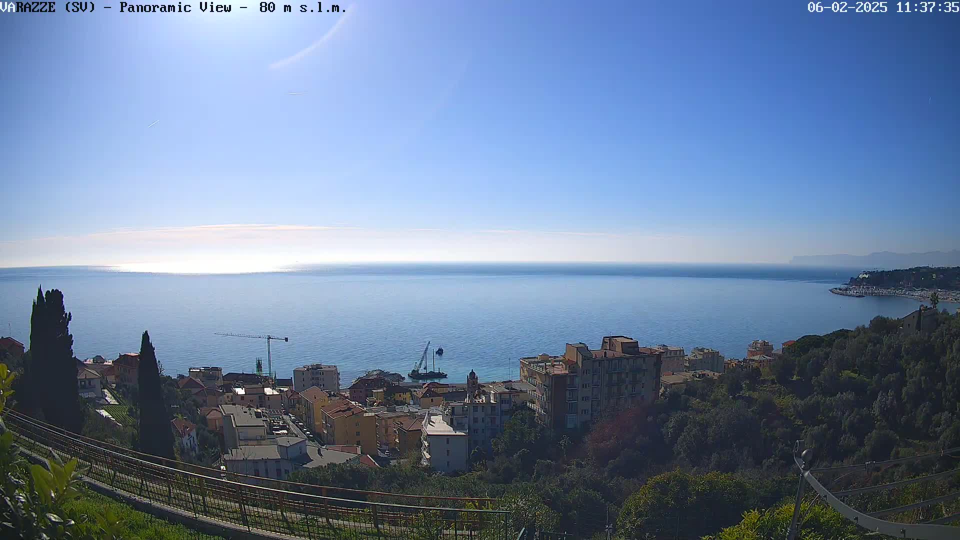 Varazze, Ligurian Sea Panaromic  Live Cam -  Liguria, Italy