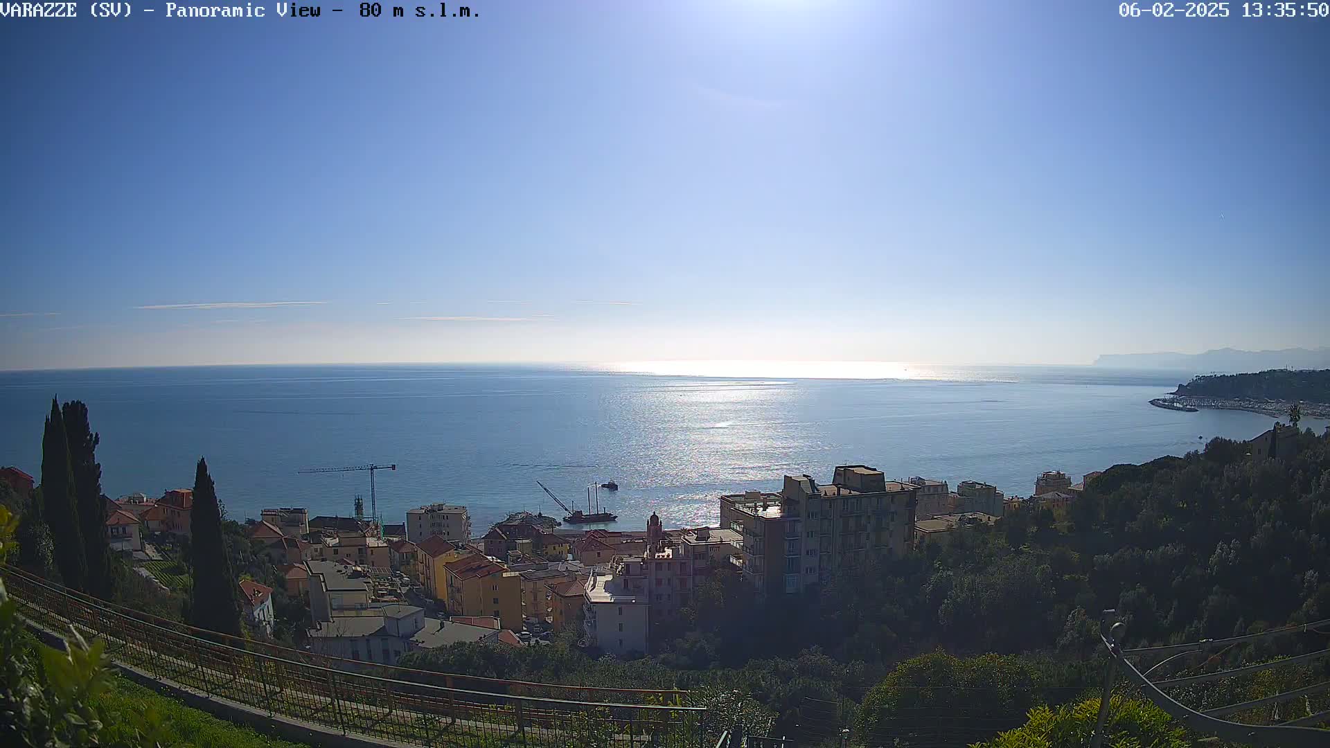 Varazze, Ligurian Sea Panaromic  Live Cam -  Liguria, Italy
