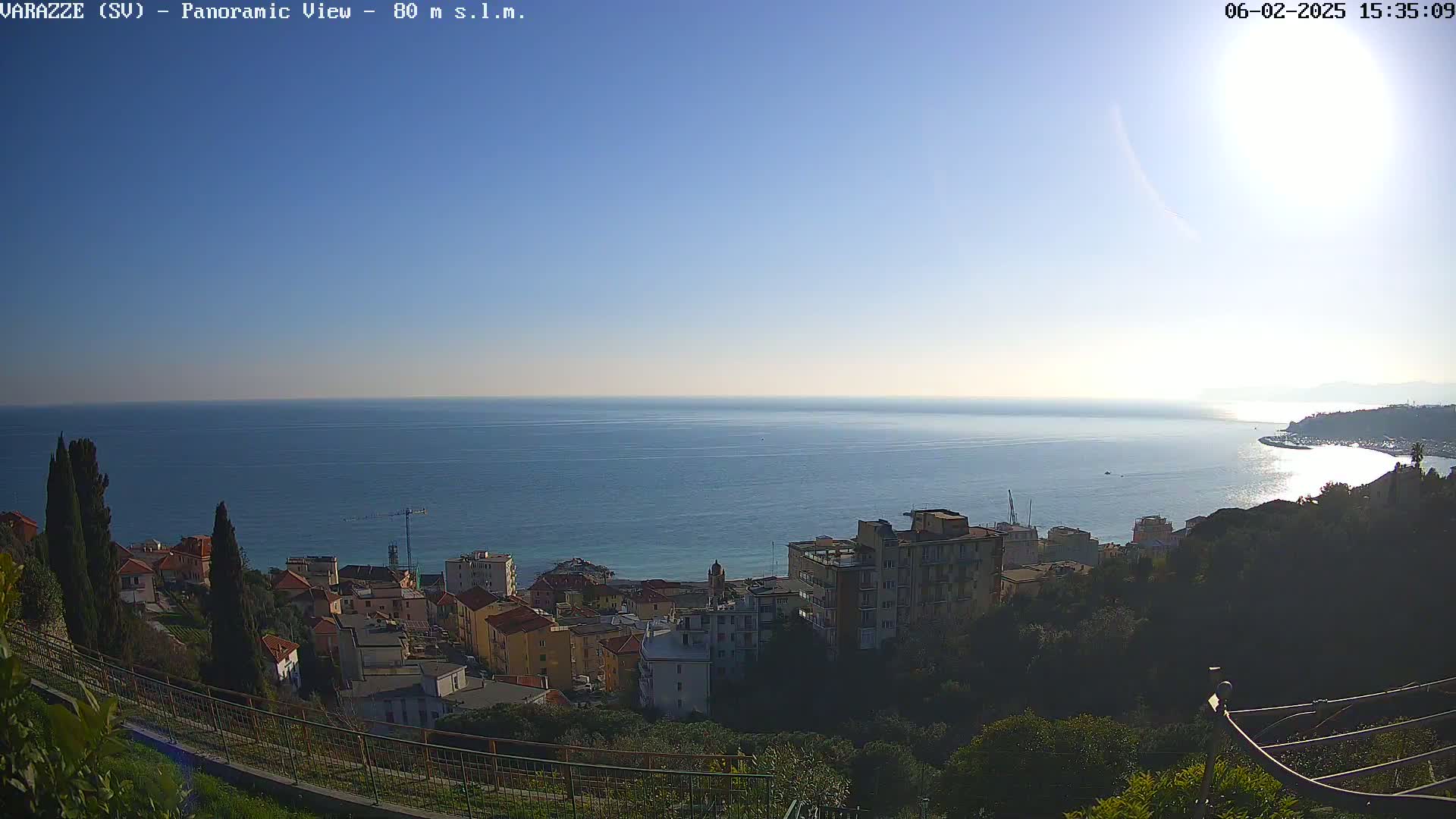Varazze, Ligurian Sea Panaromic  Live Cam -  Liguria, Italy