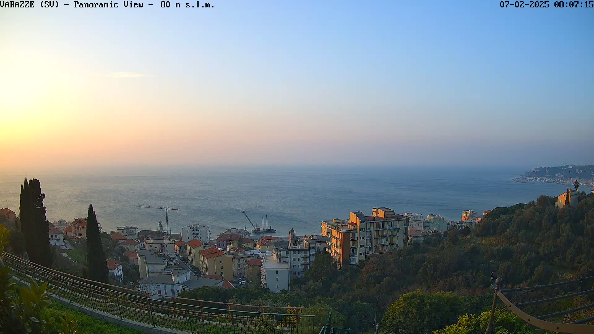 Varazze, Ligurian Sea Panaromic  Live Cam -  Liguria, Italy