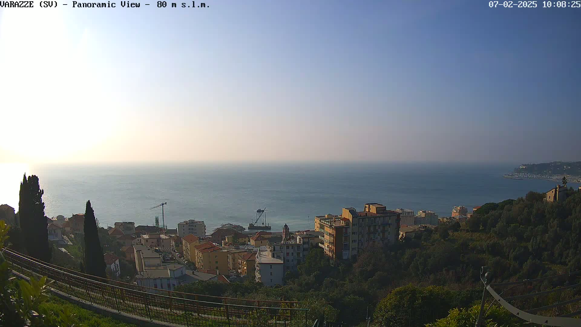 Varazze, Ligurian Sea Panaromic  Live Cam -  Liguria, Italy