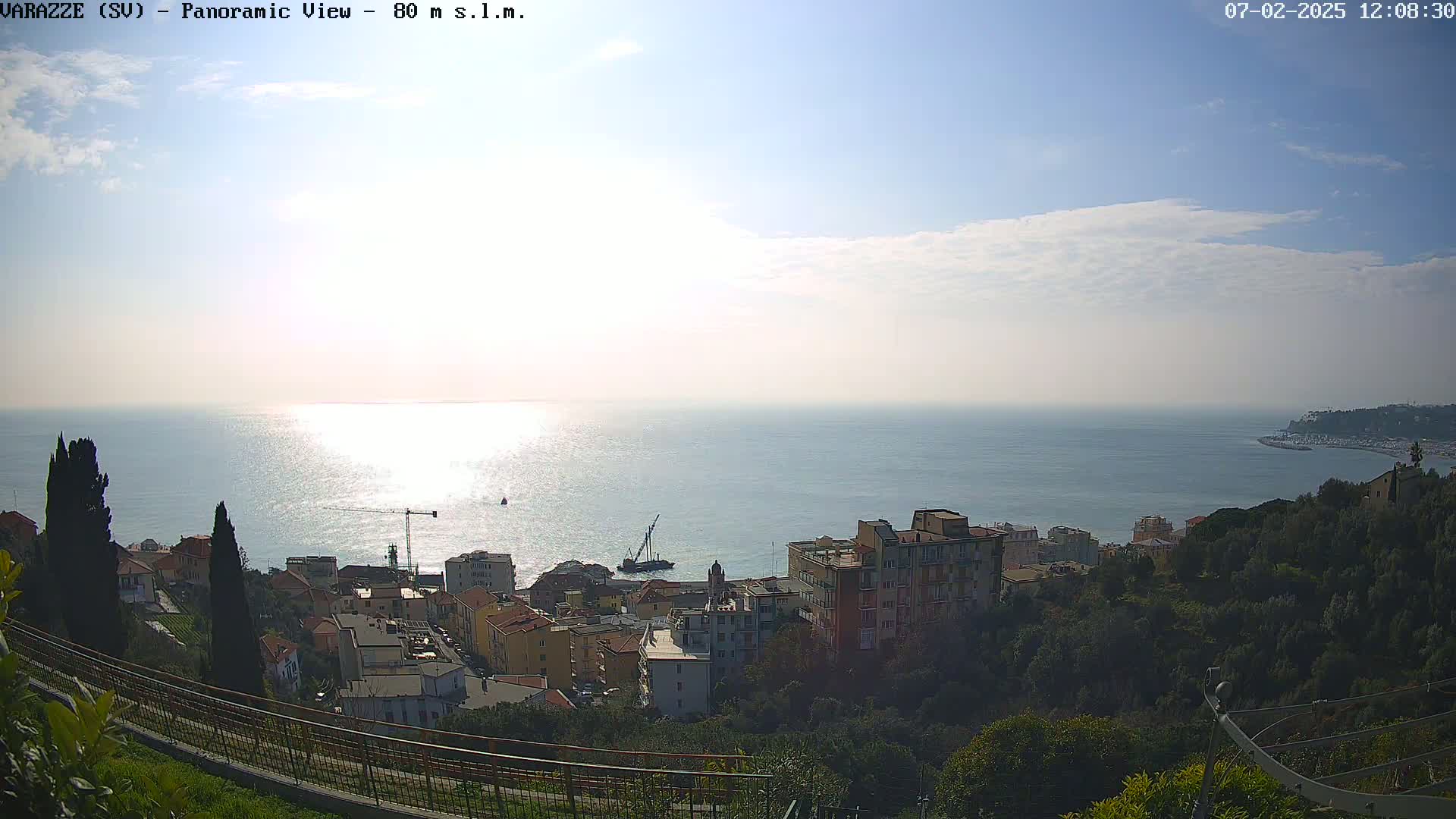 Varazze, Ligurian Sea Panaromic  Live Cam -  Liguria, Italy