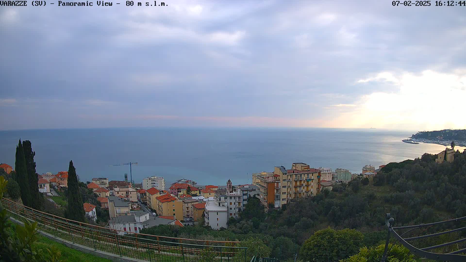 Varazze, Ligurian Sea Panaromic  Live Cam -  Liguria, Italy