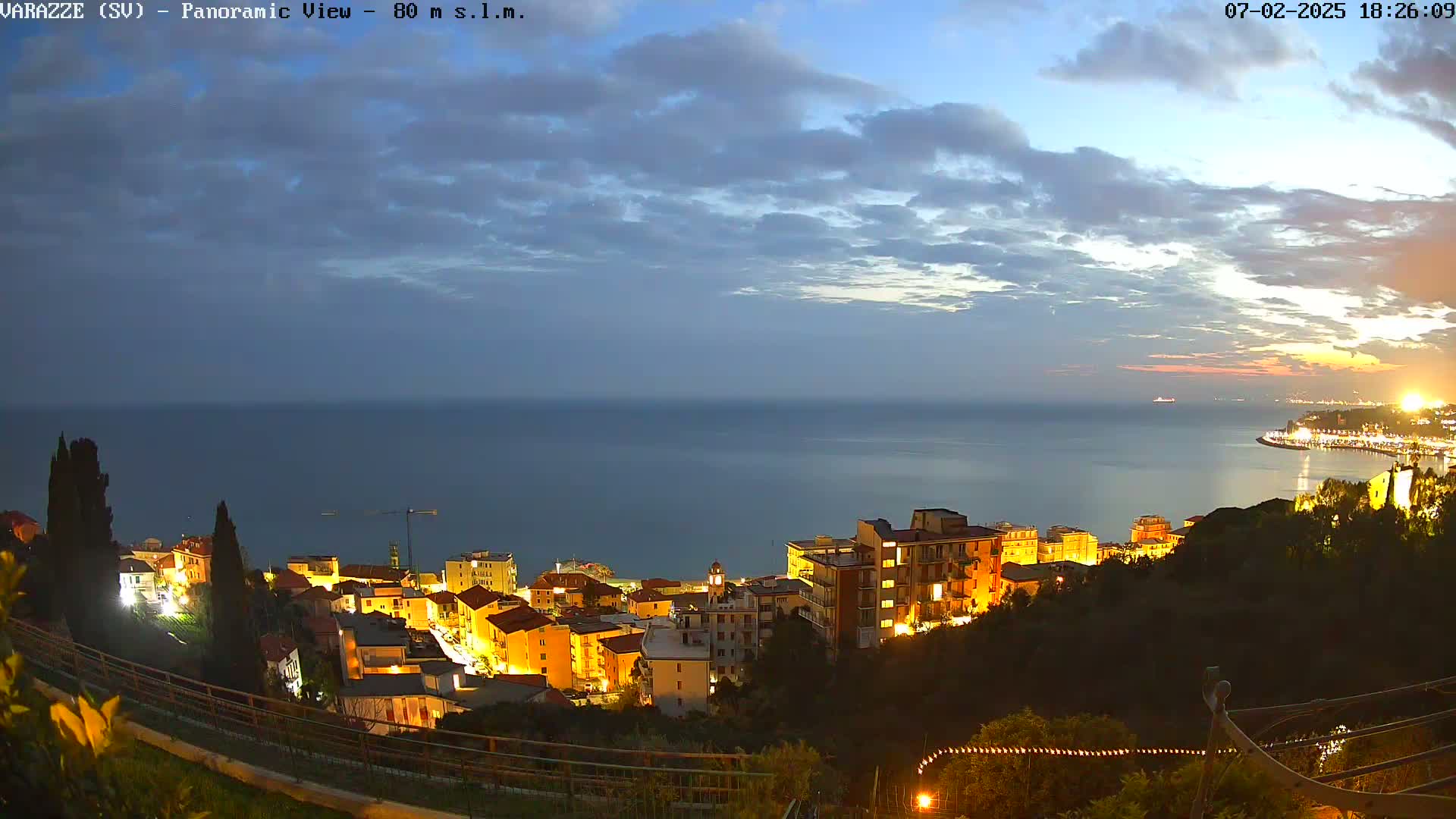 Varazze, Ligurian Sea Panaromic  Live Cam -  Liguria, Italy