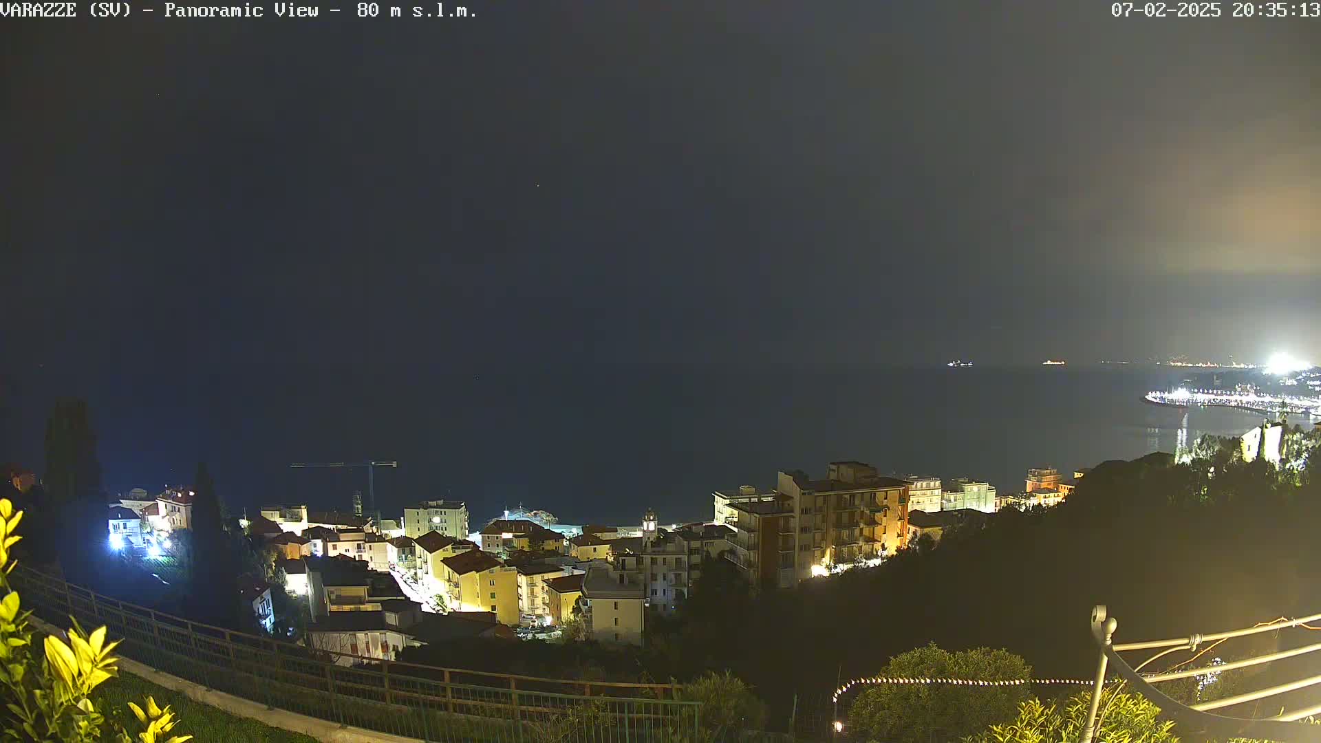 Varazze, Ligurian Sea Panaromic  Live Cam -  Liguria, Italy