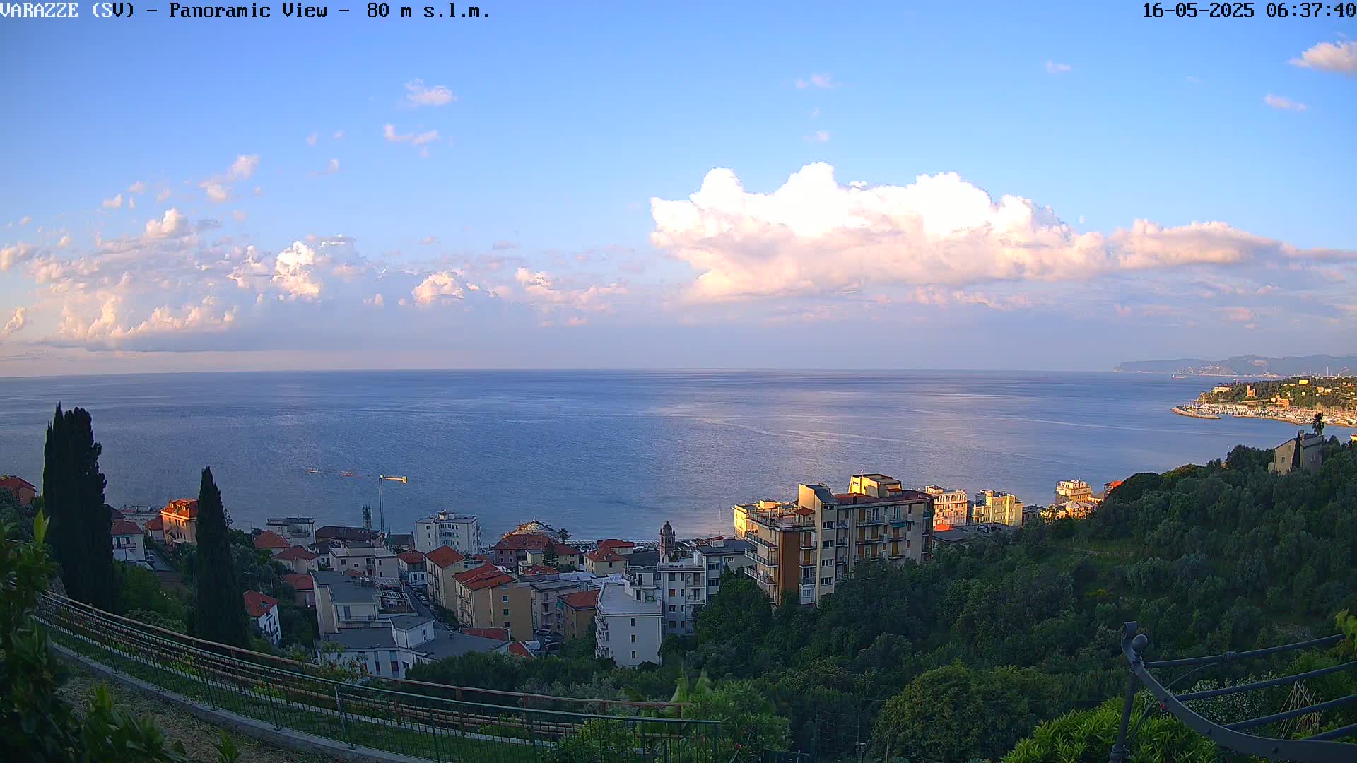 Varazze, Ligurian Sea Panaromic  Live Cam -  Liguria, Italy