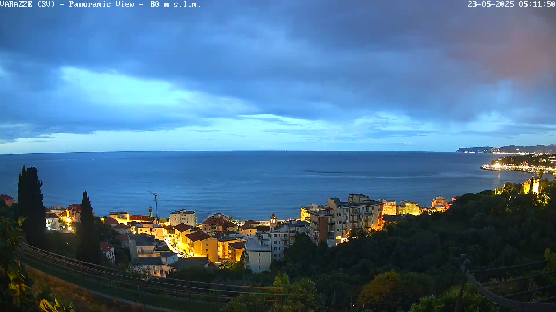 Varazze, Ligurian Sea Panaromic  Live Cam -  Liguria, Italy