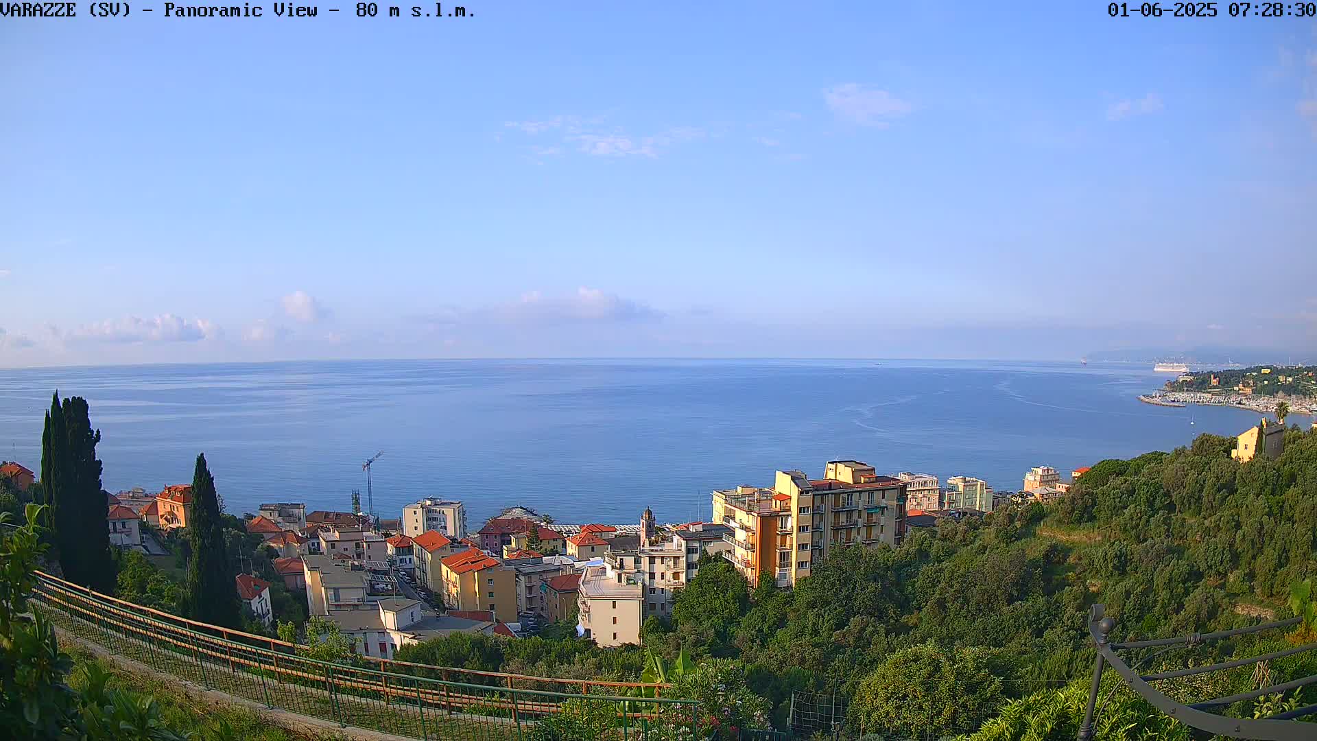 Varazze, Ligurian Sea Panaromic  Live Cam -  Liguria, Italy