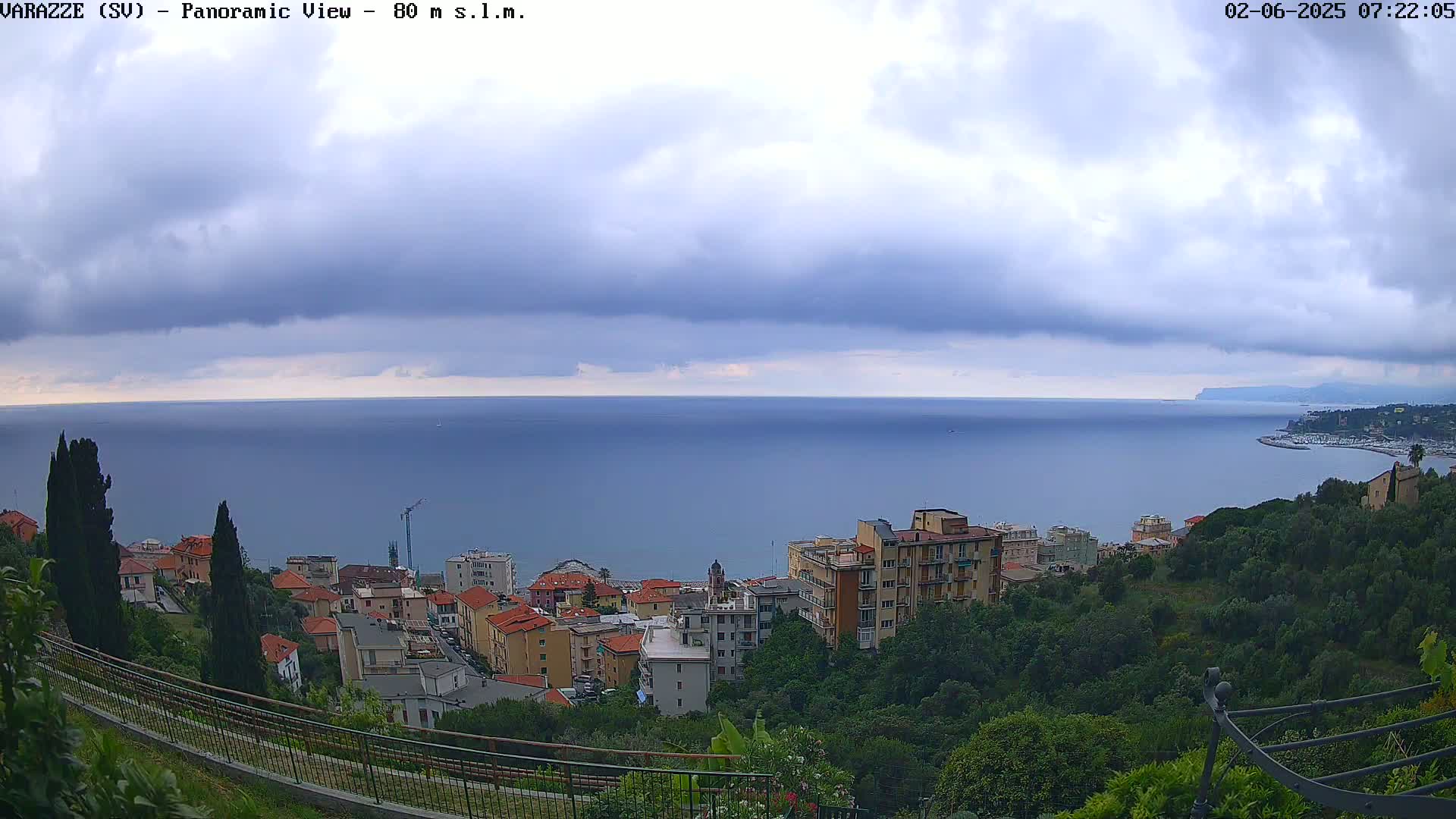 Varazze, Ligurian Sea Panaromic  Live Cam -  Liguria, Italy