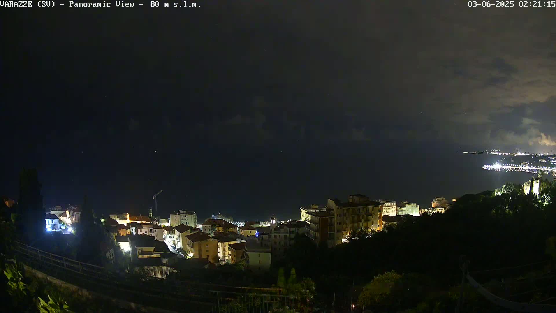 Varazze, Ligurian Sea Panaromic  Live Cam -  Liguria, Italy