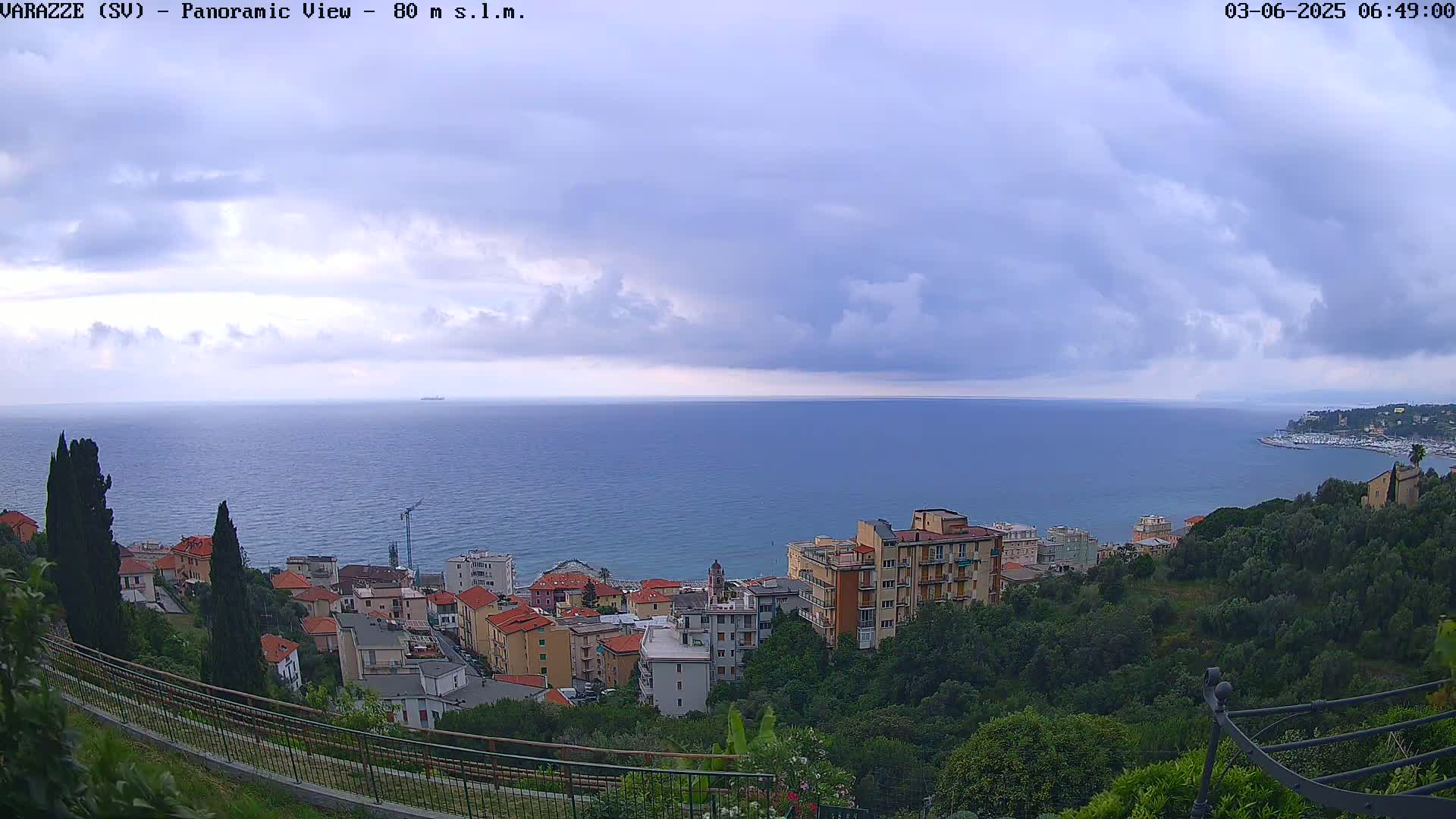 Varazze, Ligurian Sea Panaromic  Live Cam -  Liguria, Italy