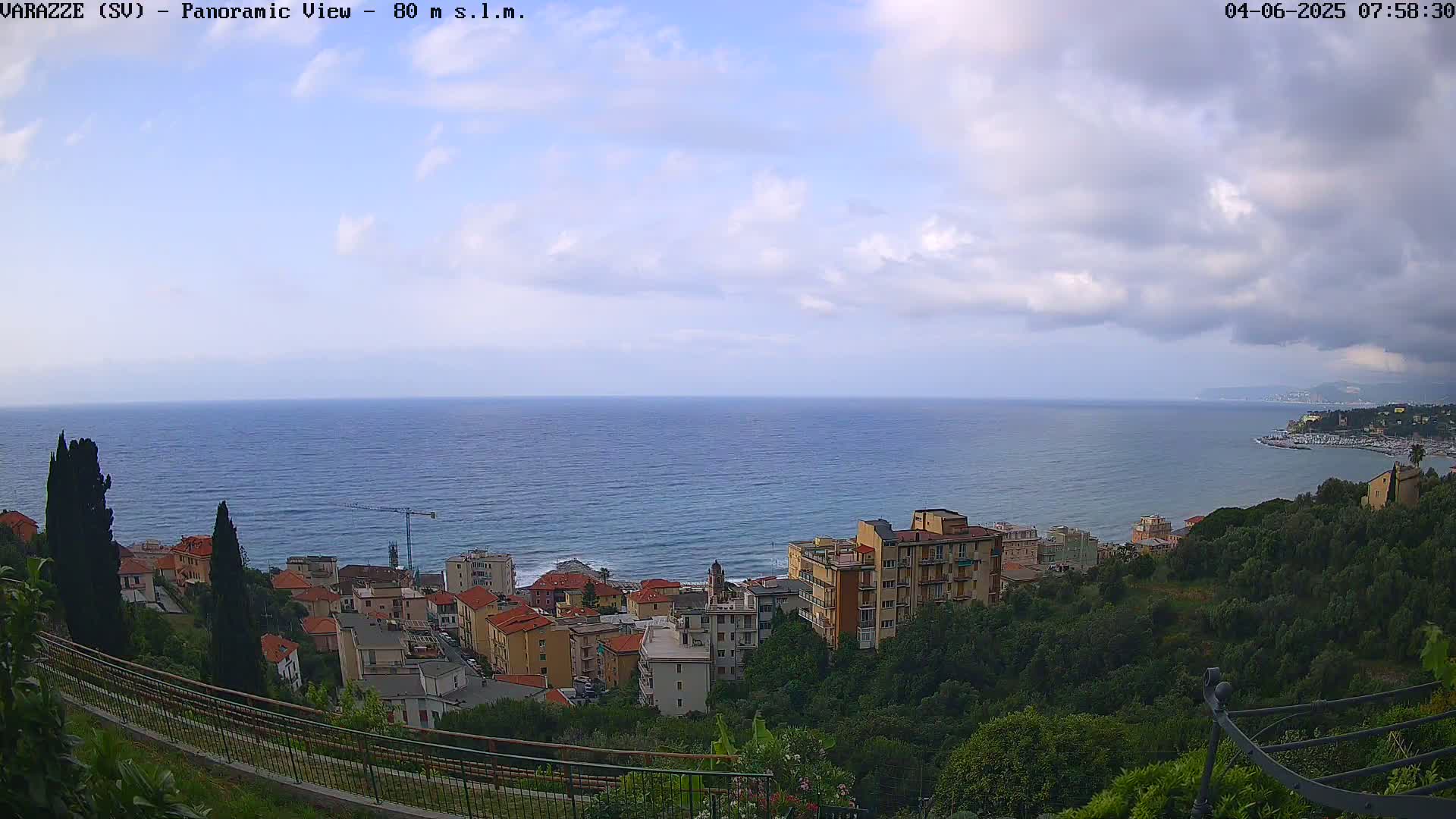 Varazze, Ligurian Sea Panaromic  Live Cam -  Liguria, Italy