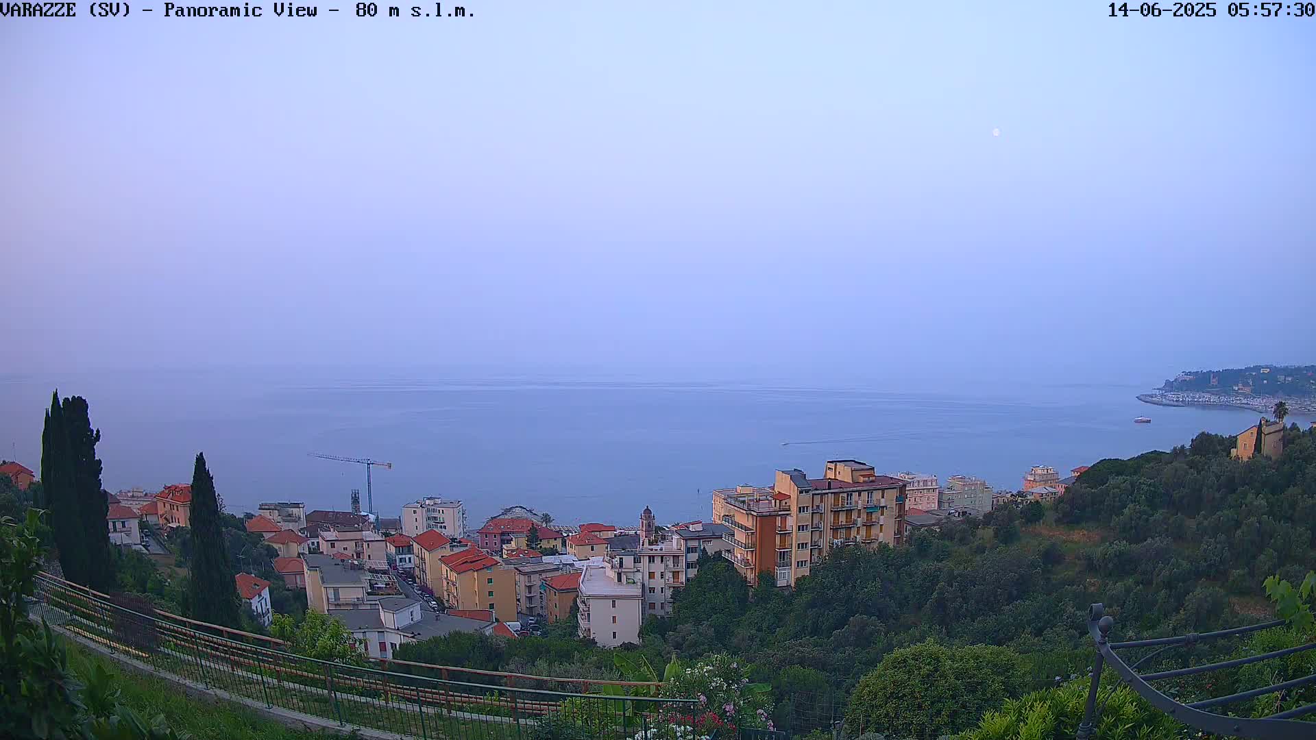 Varazze, Ligurian Sea Panaromic  Live Cam -  Liguria, Italy