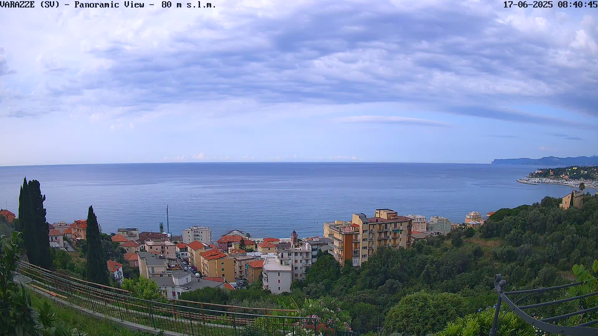 Varazze, Ligurian Sea Panaromic  Live Cam -  Liguria, Italy