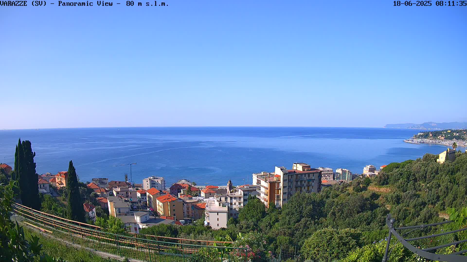Varazze, Ligurian Sea Panaromic  Live Cam -  Liguria, Italy