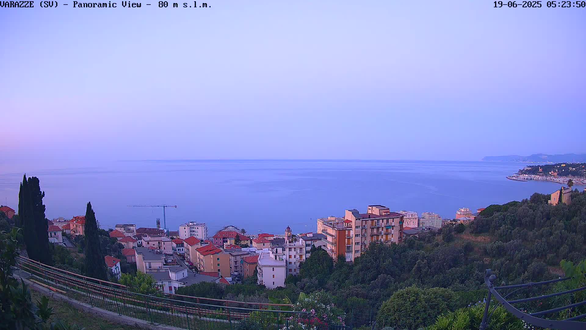 Varazze, Ligurian Sea Panaromic  Live Cam -  Liguria, Italy