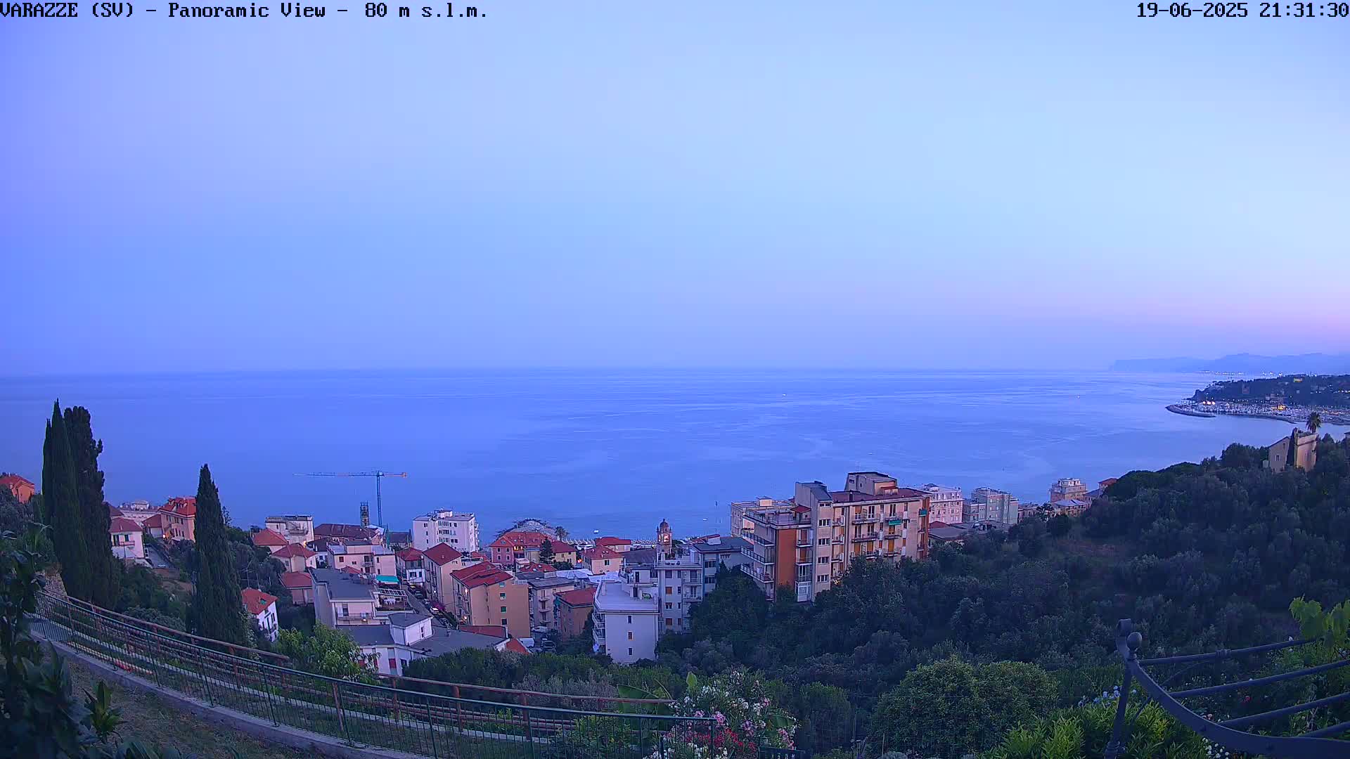 Varazze, Ligurian Sea Panaromic  Live Cam -  Liguria, Italy