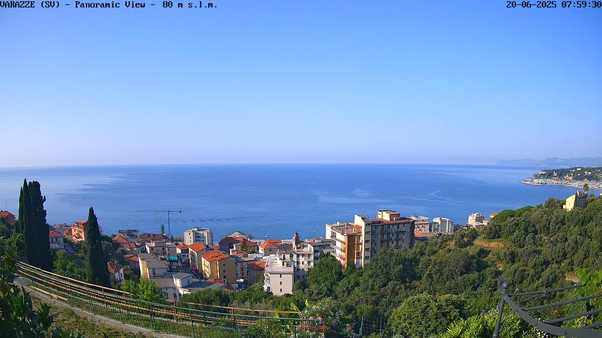 Varazze, Ligurian Sea Panaromic  Live Cam -  Liguria, Italy