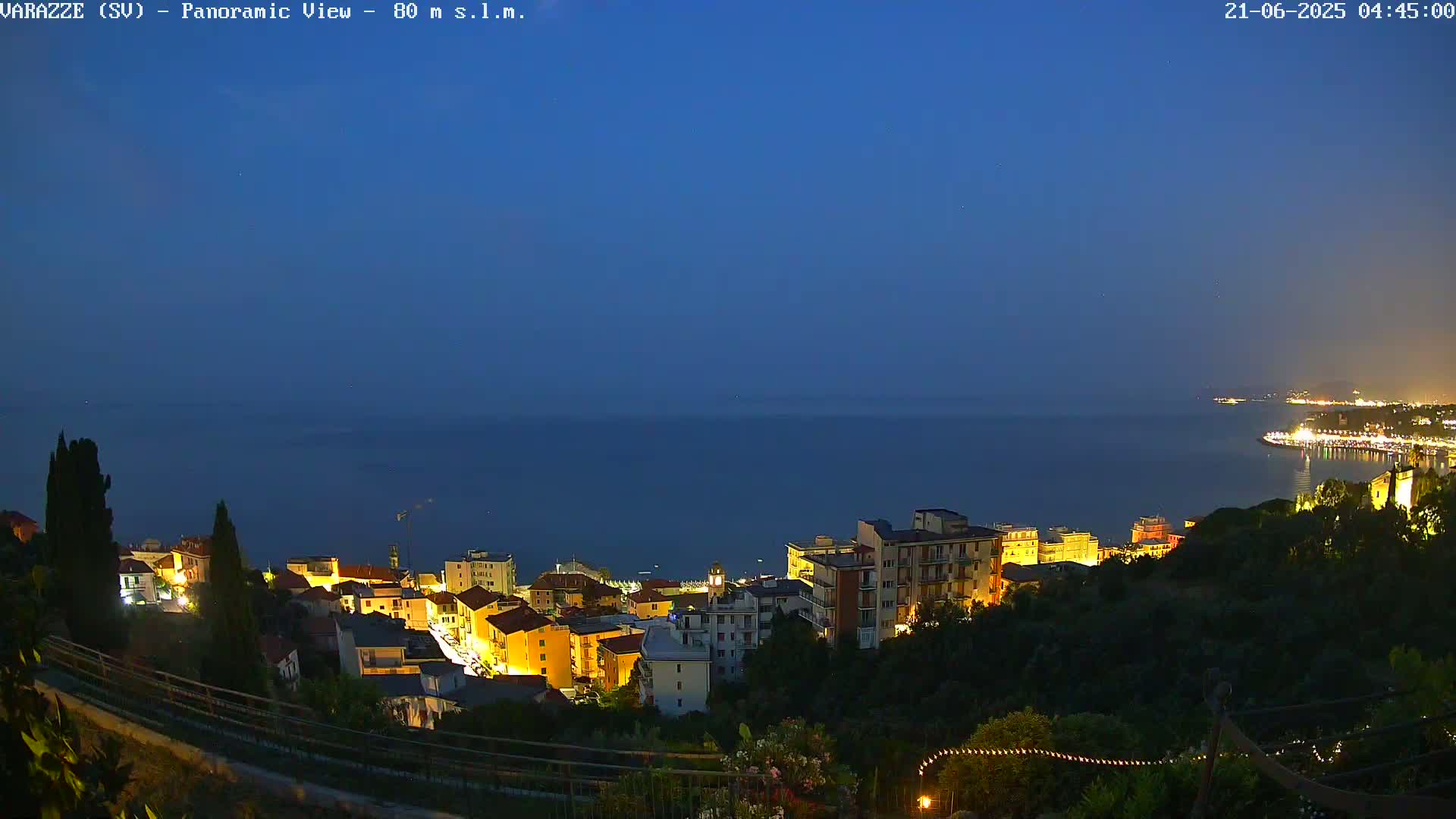Varazze, Ligurian Sea Panaromic  Live Cam -  Liguria, Italy