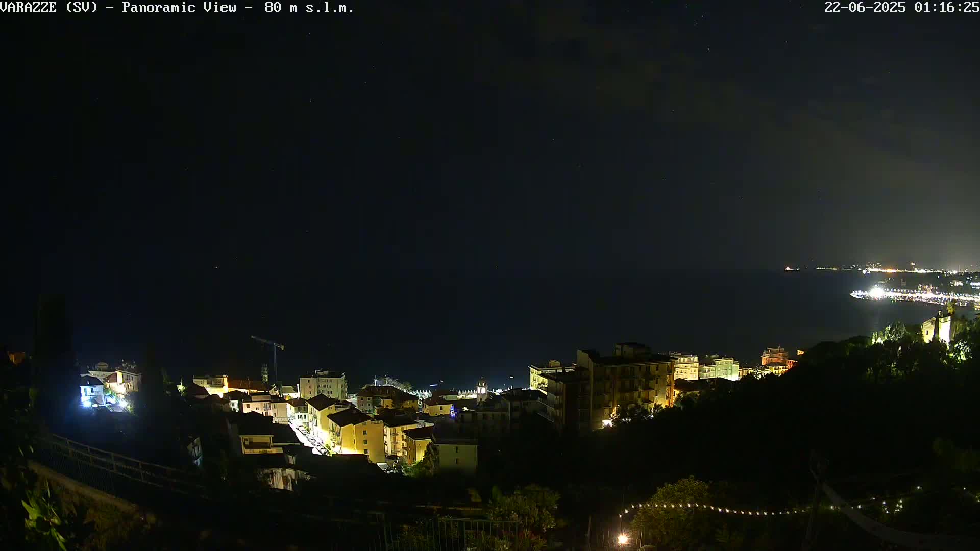 Varazze, Ligurian Sea Panaromic  Live Cam -  Liguria, Italy