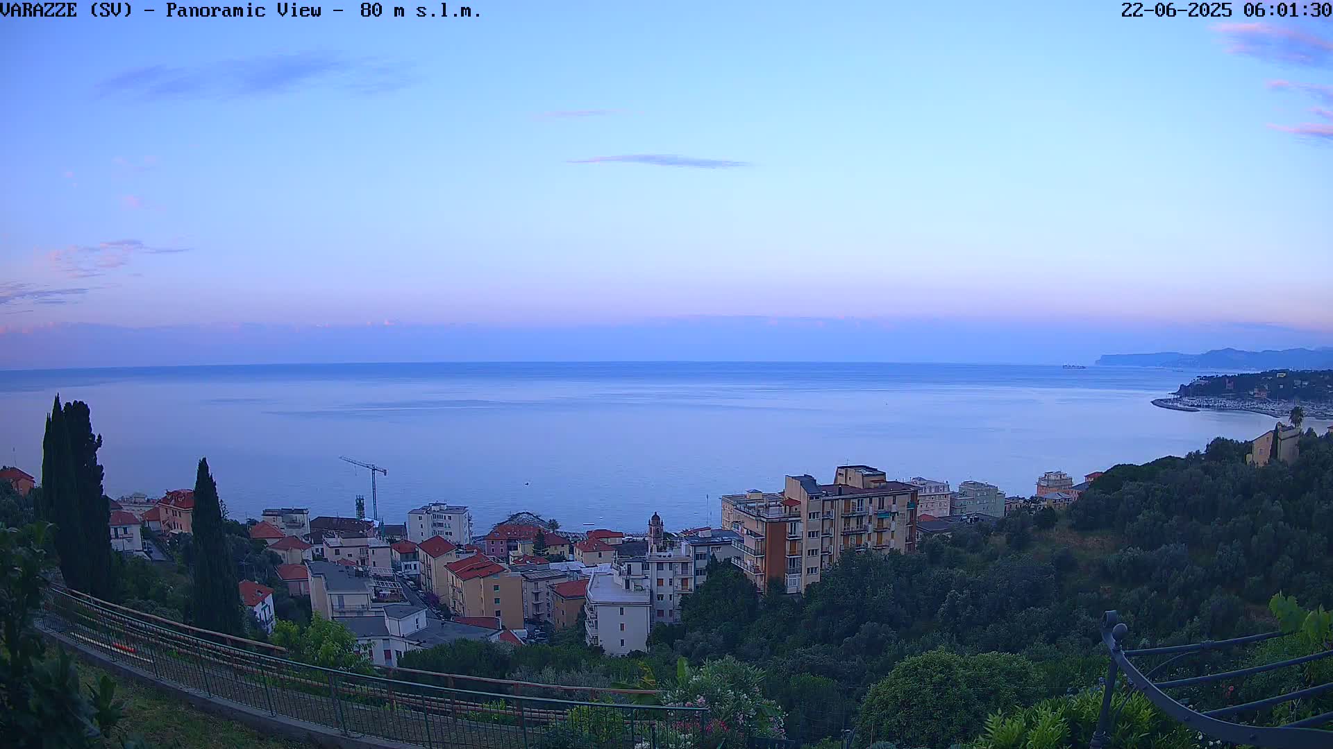 Varazze, Ligurian Sea Panaromic  Live Cam -  Liguria, Italy