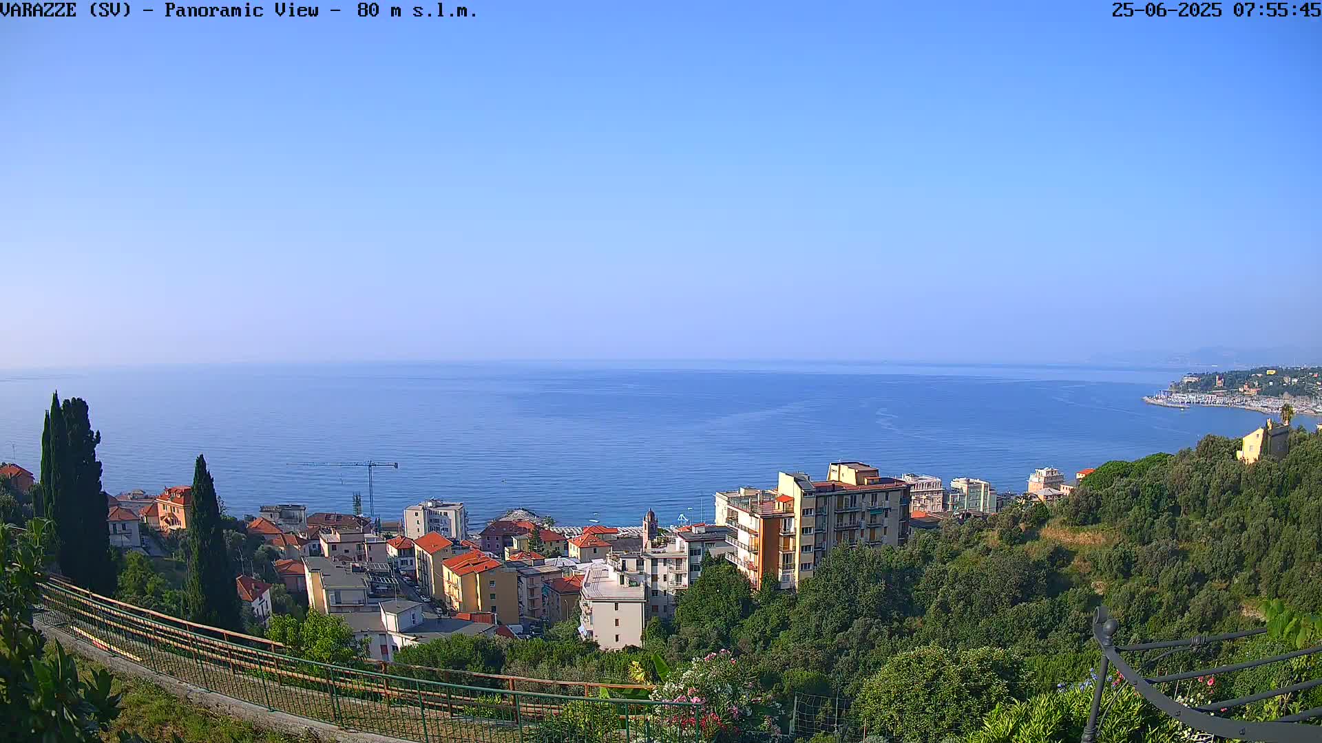 Varazze, Ligurian Sea Panaromic  Live Cam -  Liguria, Italy