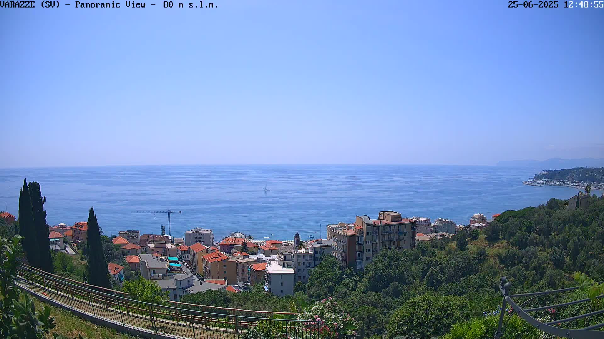 Varazze, Ligurian Sea Panaromic  Live Cam -  Liguria, Italy