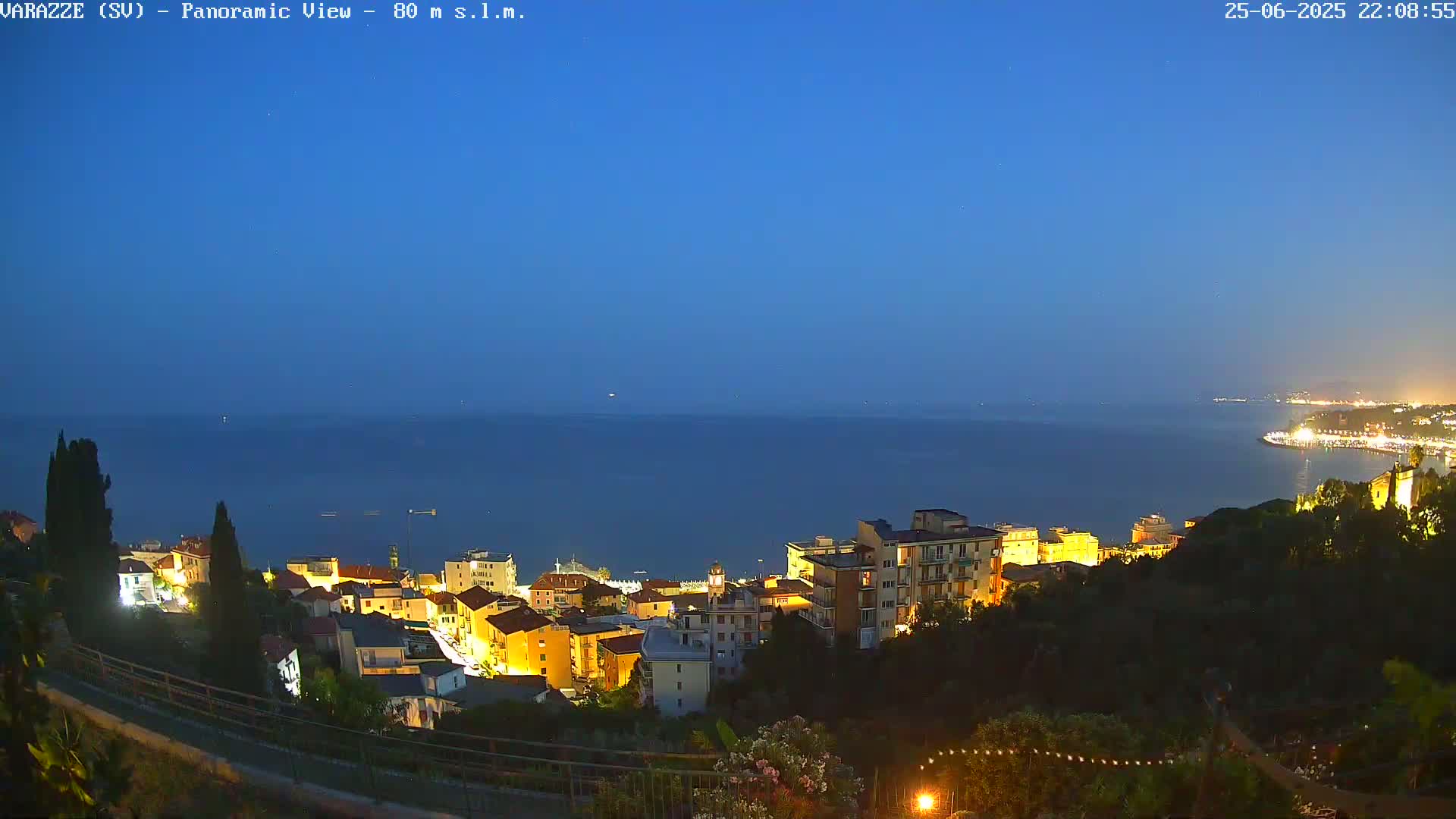 Varazze, Ligurian Sea Panaromic  Live Cam -  Liguria, Italy