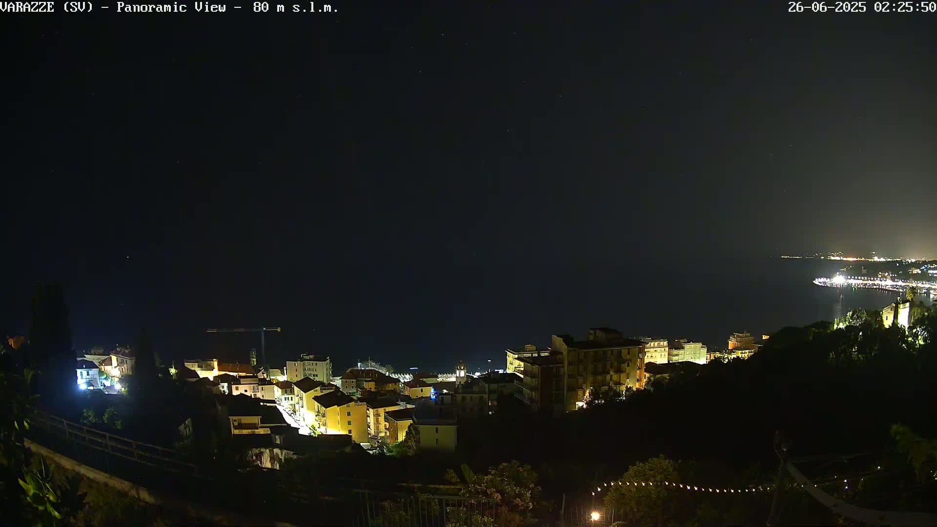 Varazze, Ligurian Sea Panaromic  Live Cam -  Liguria, Italy