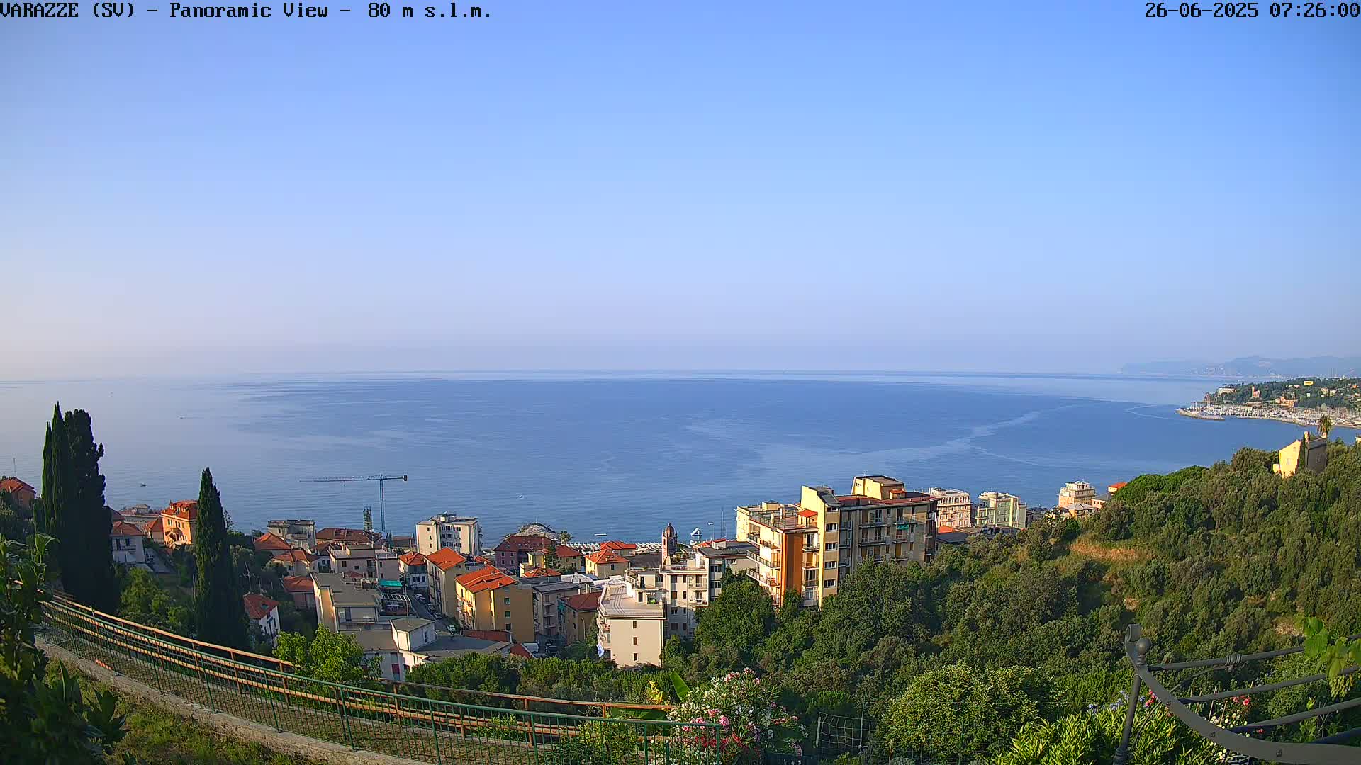 Varazze, Ligurian Sea Panaromic  Live Cam -  Liguria, Italy