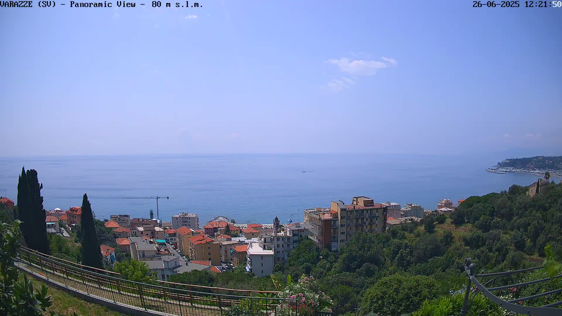 Varazze, Ligurian Sea Panaromic  Live Cam -  Liguria, Italy