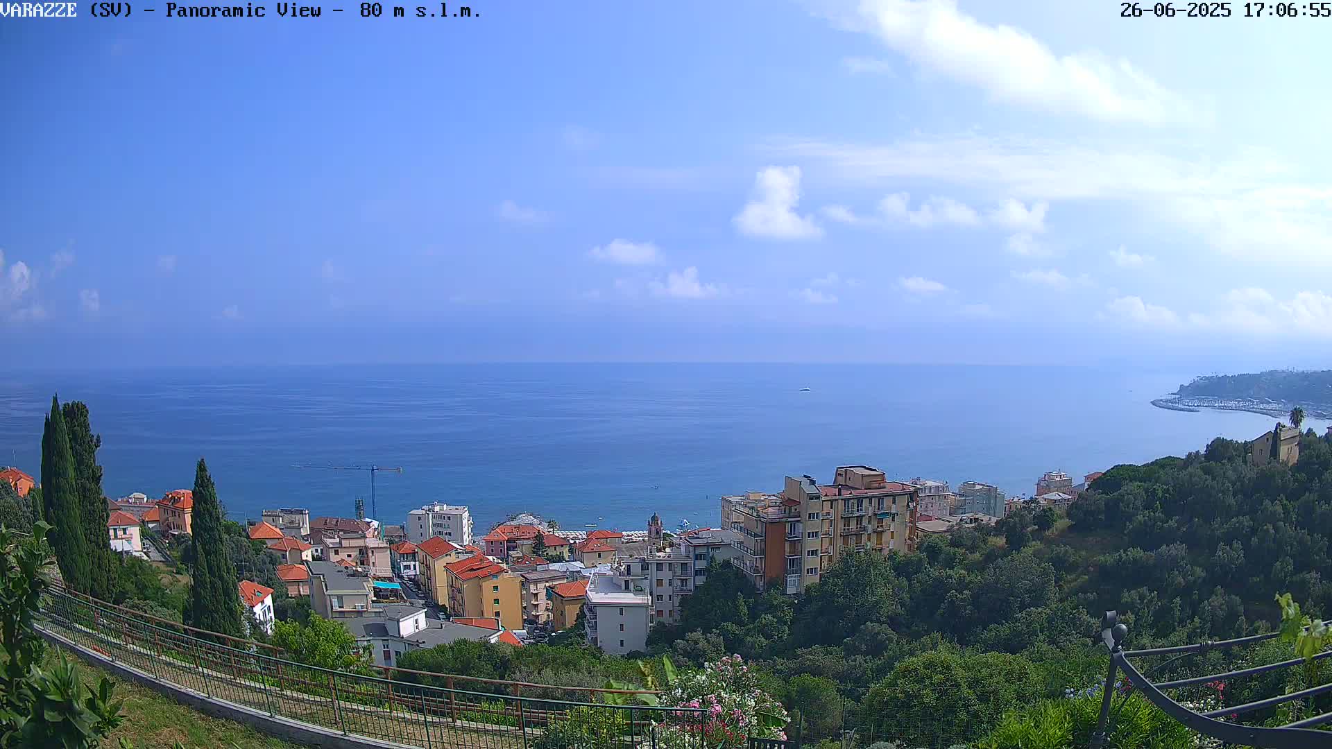 Varazze, Ligurian Sea Panaromic  Live Cam -  Liguria, Italy