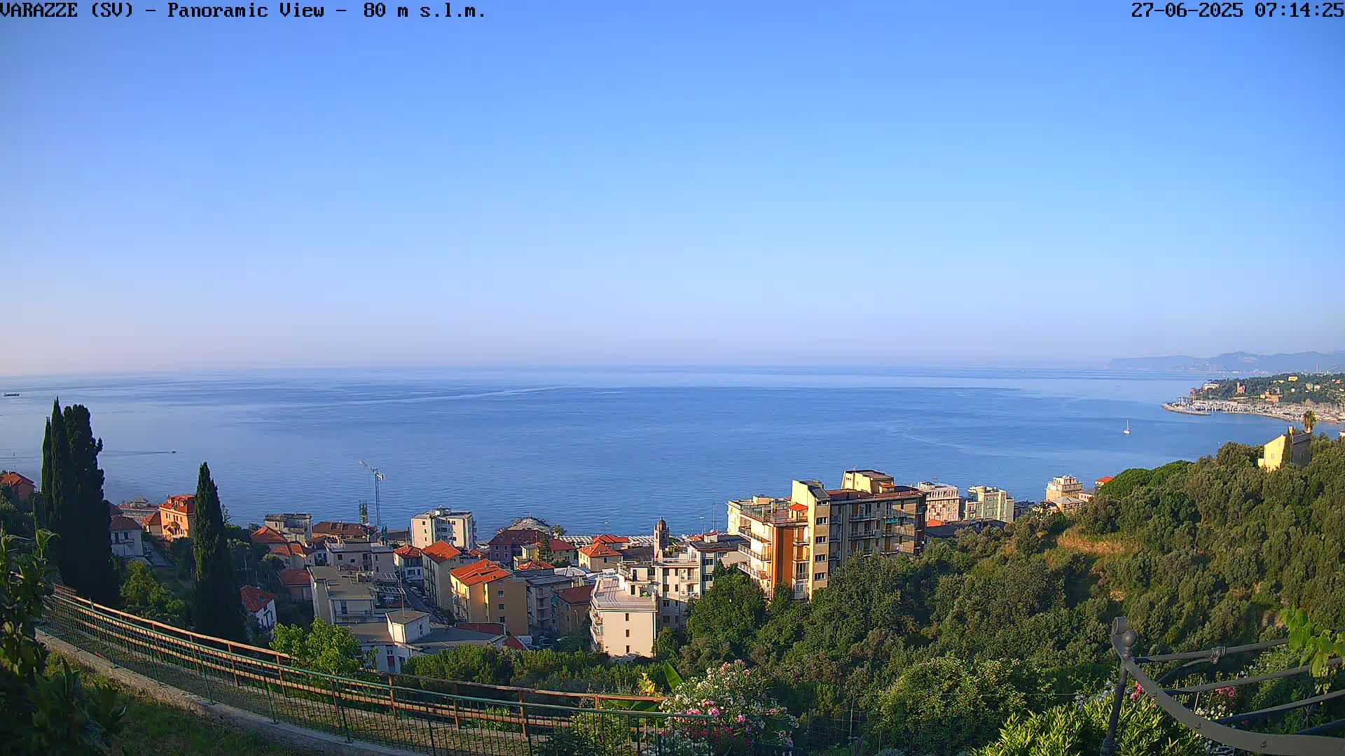 Varazze, Ligurian Sea Panaromic  Live Cam -  Liguria, Italy