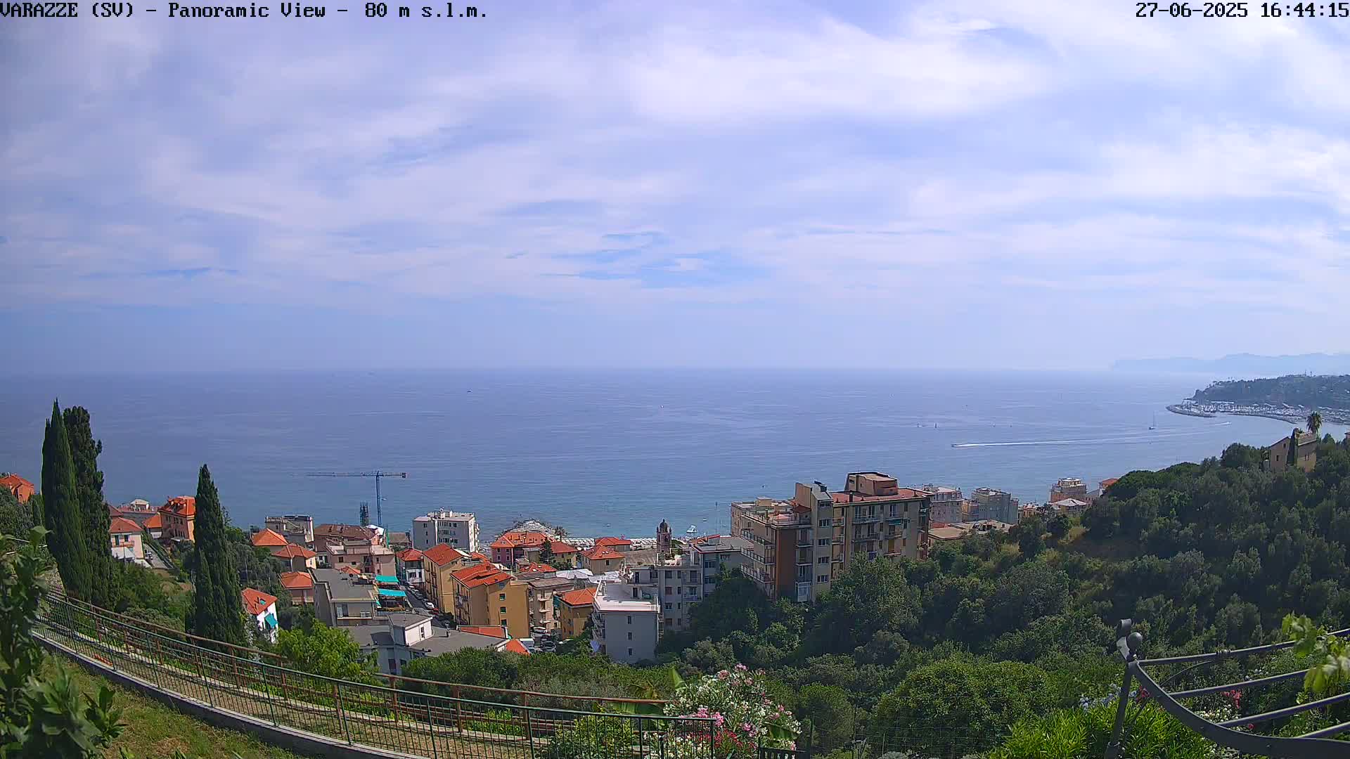 Varazze, Ligurian Sea Panaromic  Live Cam -  Liguria, Italy