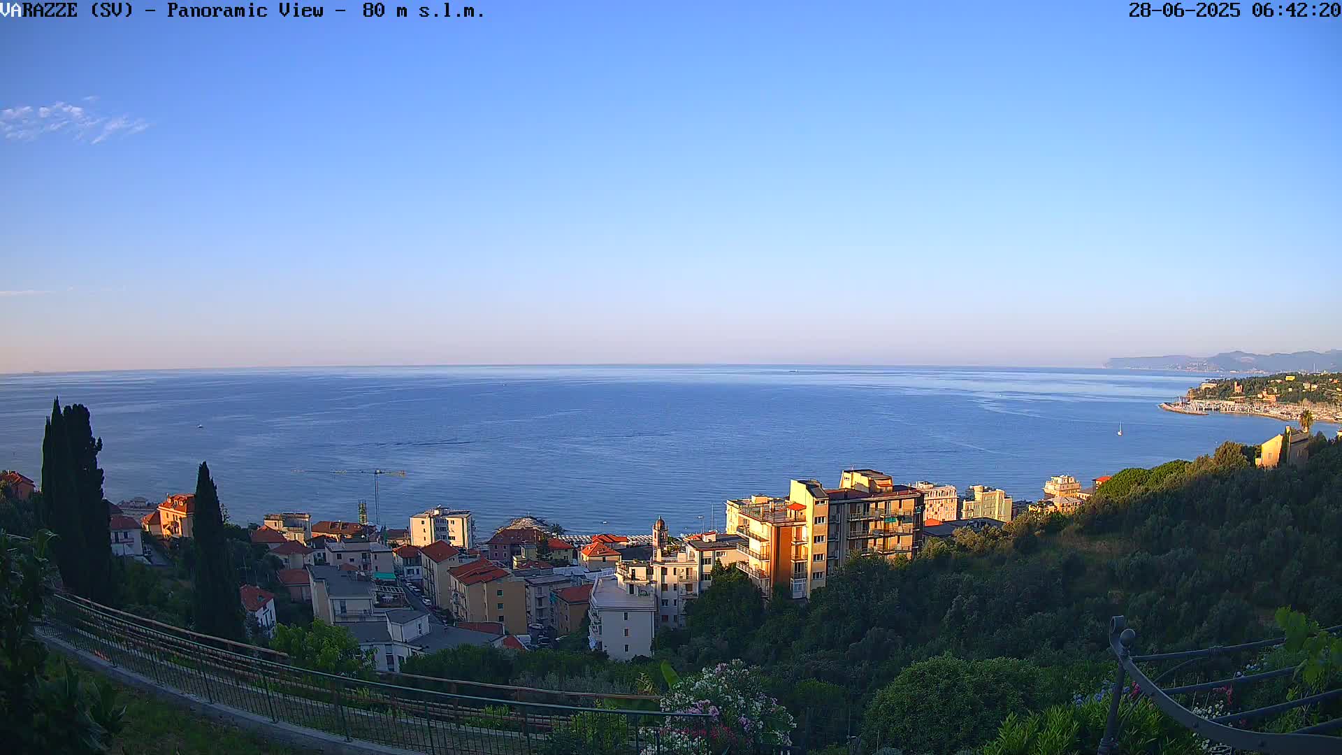 Varazze, Ligurian Sea Panaromic  Live Cam -  Liguria, Italy