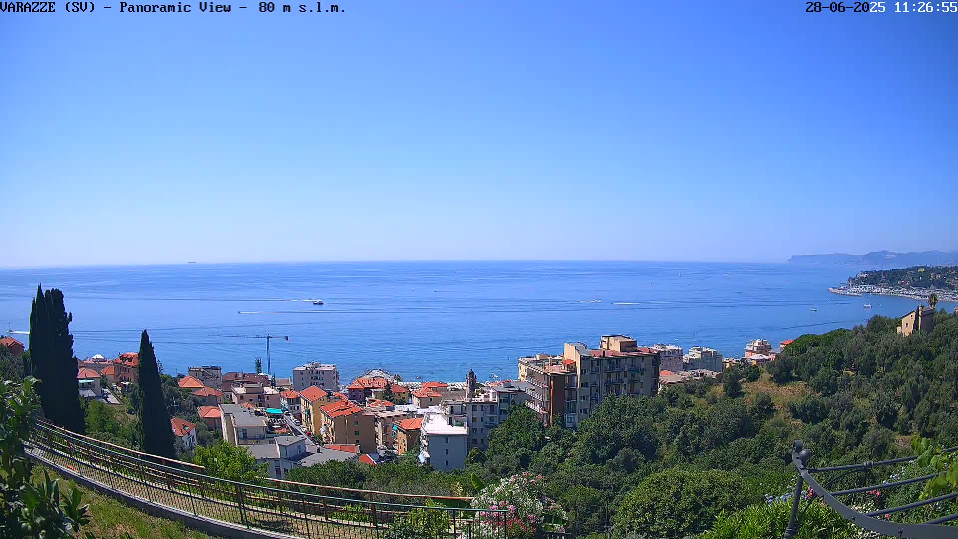 Varazze, Ligurian Sea Panaromic  Live Cam -  Liguria, Italy