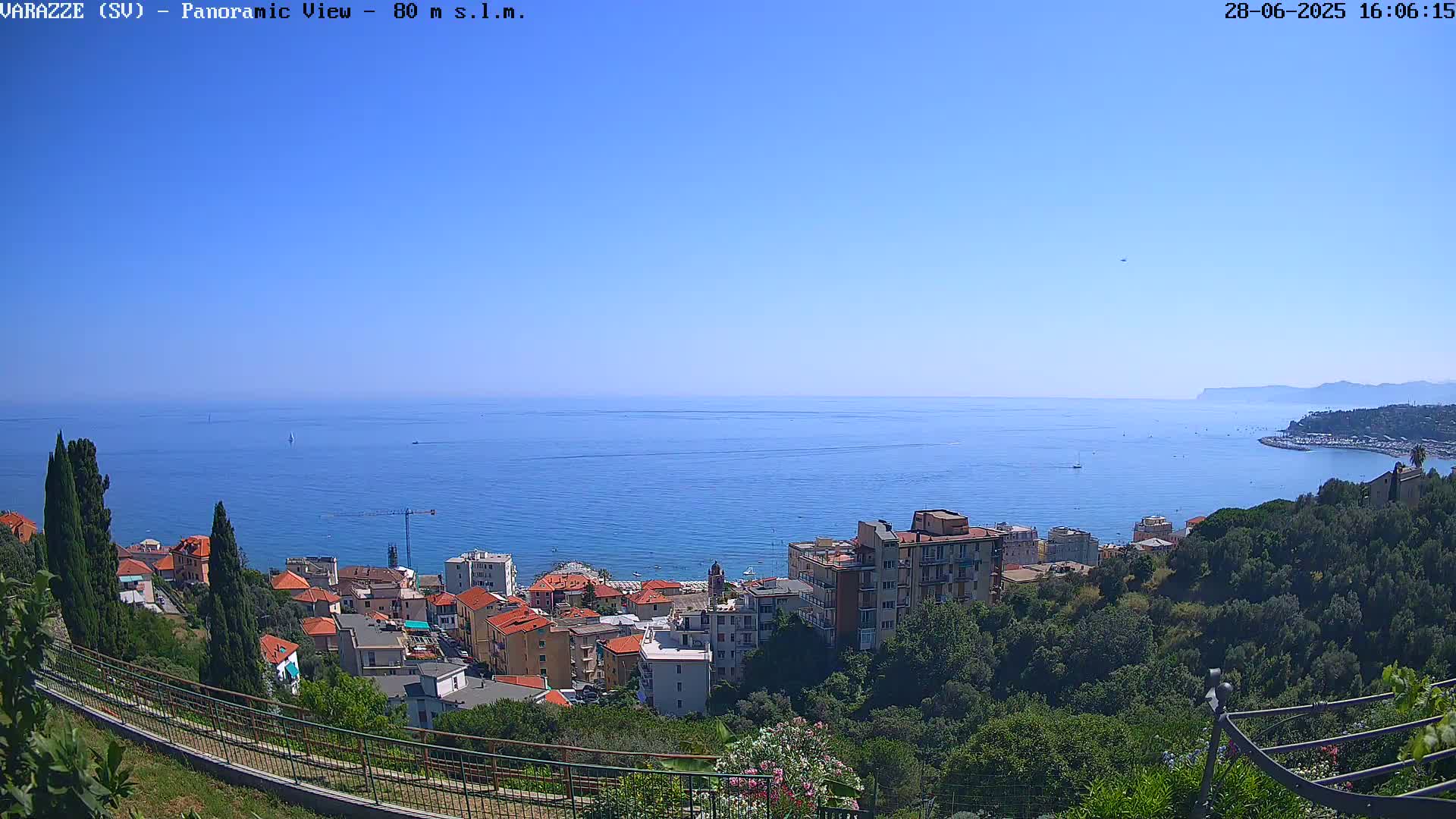 Varazze, Ligurian Sea Panaromic  Live Cam -  Liguria, Italy