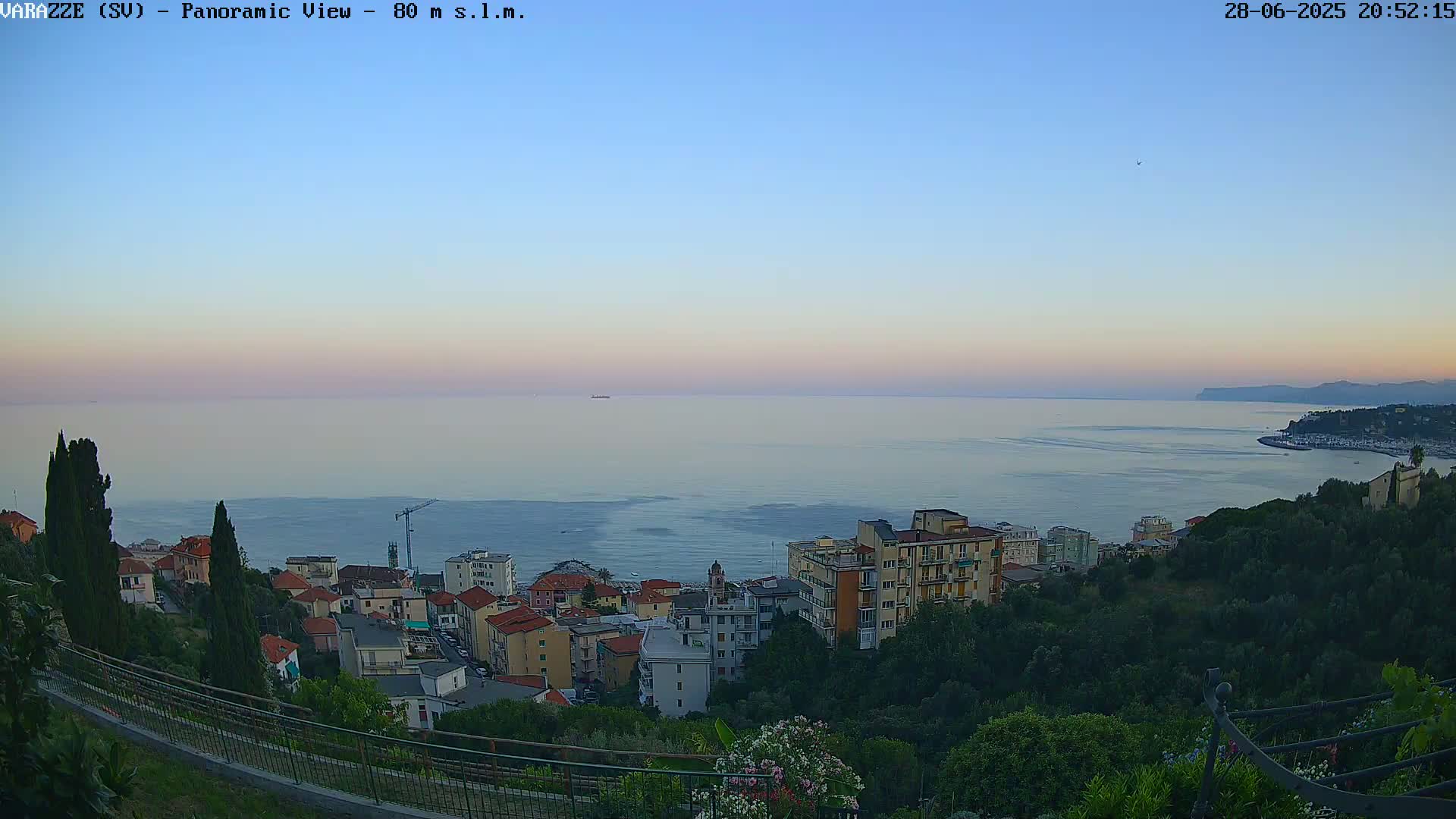 Varazze, Ligurian Sea Panaromic  Live Cam -  Liguria, Italy