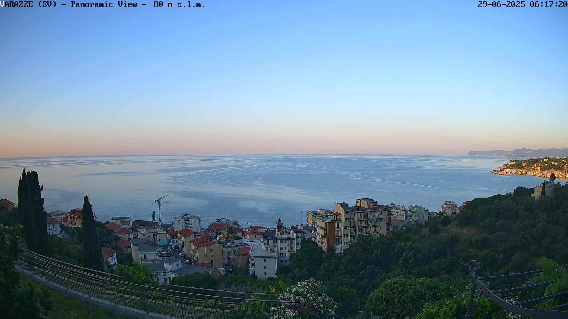 Varazze, Ligurian Sea Panaromic  Live Cam -  Liguria, Italy
