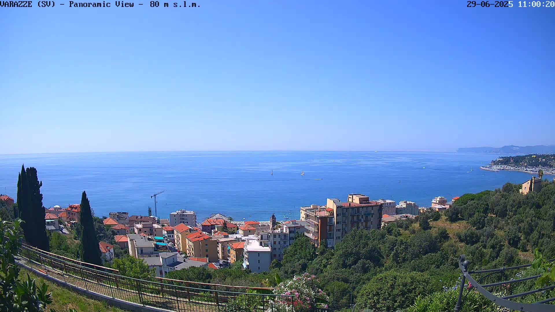 Varazze, Ligurian Sea Panaromic  Live Cam -  Liguria, Italy