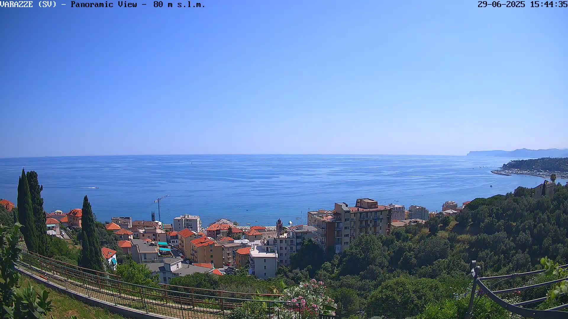 Varazze, Ligurian Sea Panaromic  Live Cam -  Liguria, Italy