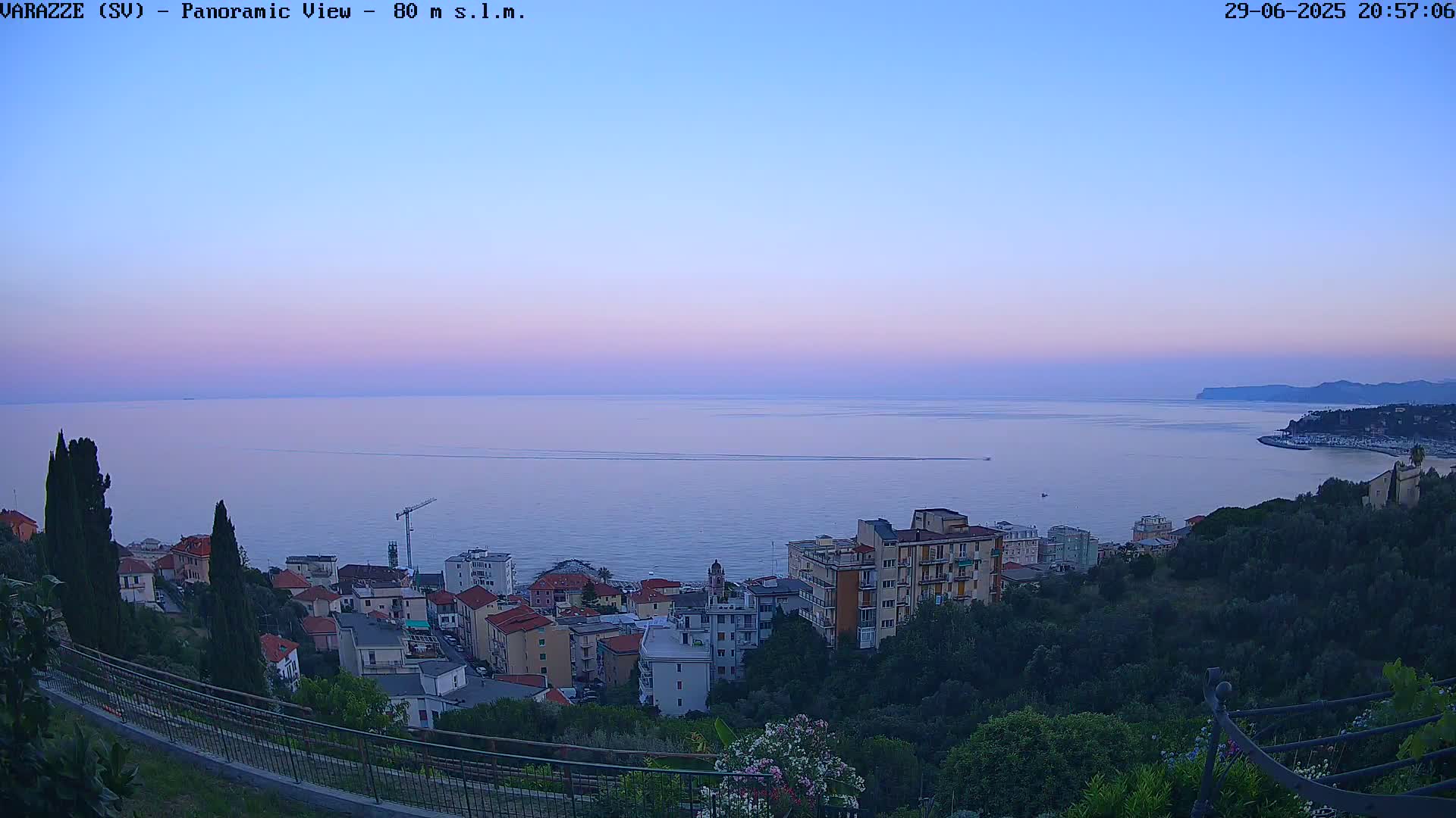 Varazze, Ligurian Sea Panaromic  Live Cam -  Liguria, Italy