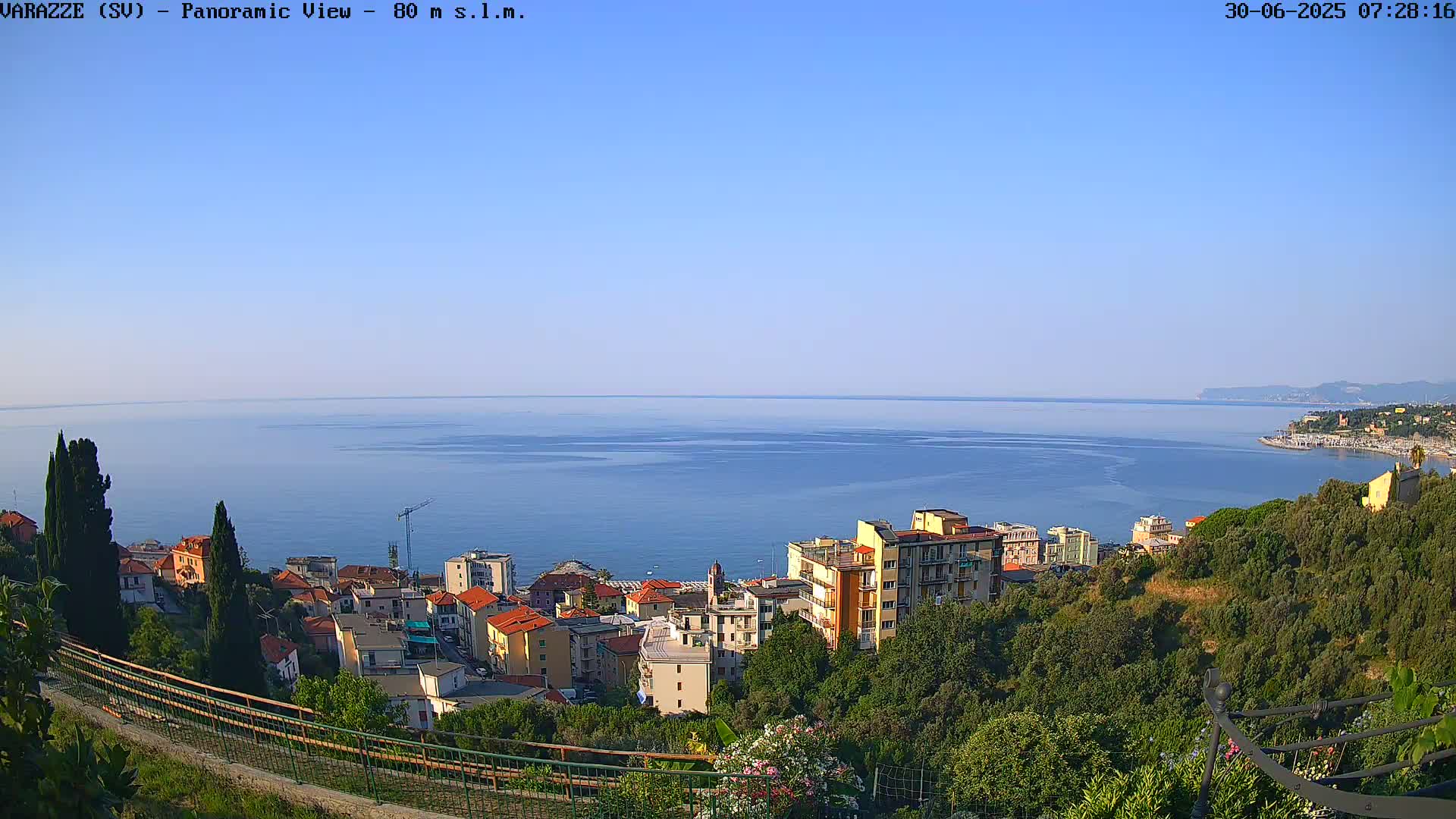 Varazze, Ligurian Sea Panaromic  Live Cam -  Liguria, Italy