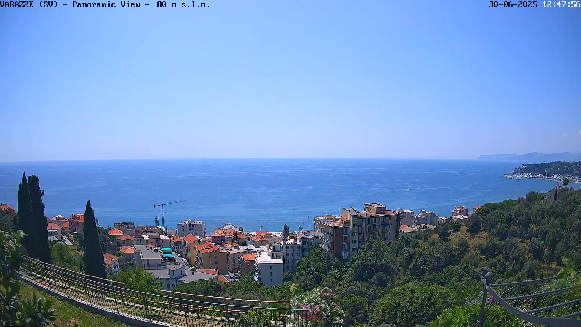 Varazze, Ligurian Sea Panaromic  Live Cam -  Liguria, Italy