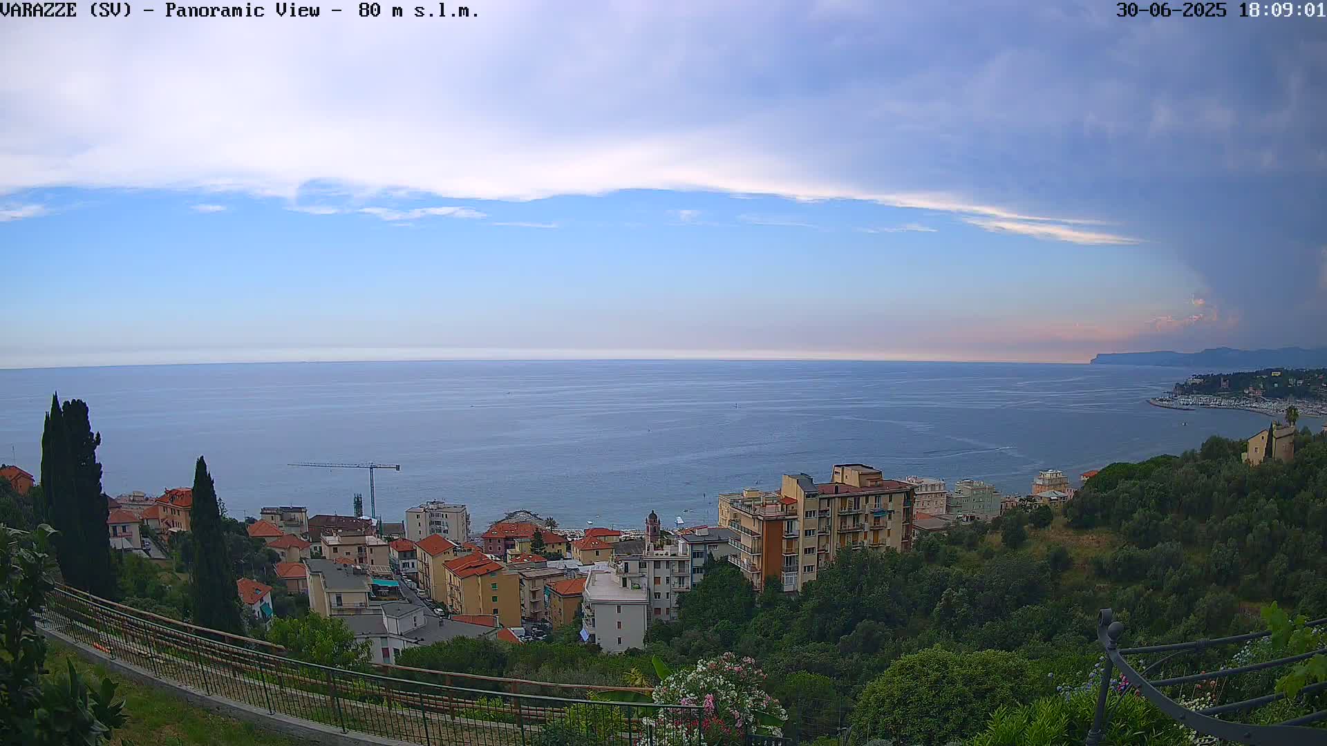 Varazze, Ligurian Sea Panaromic  Live Cam -  Liguria, Italy