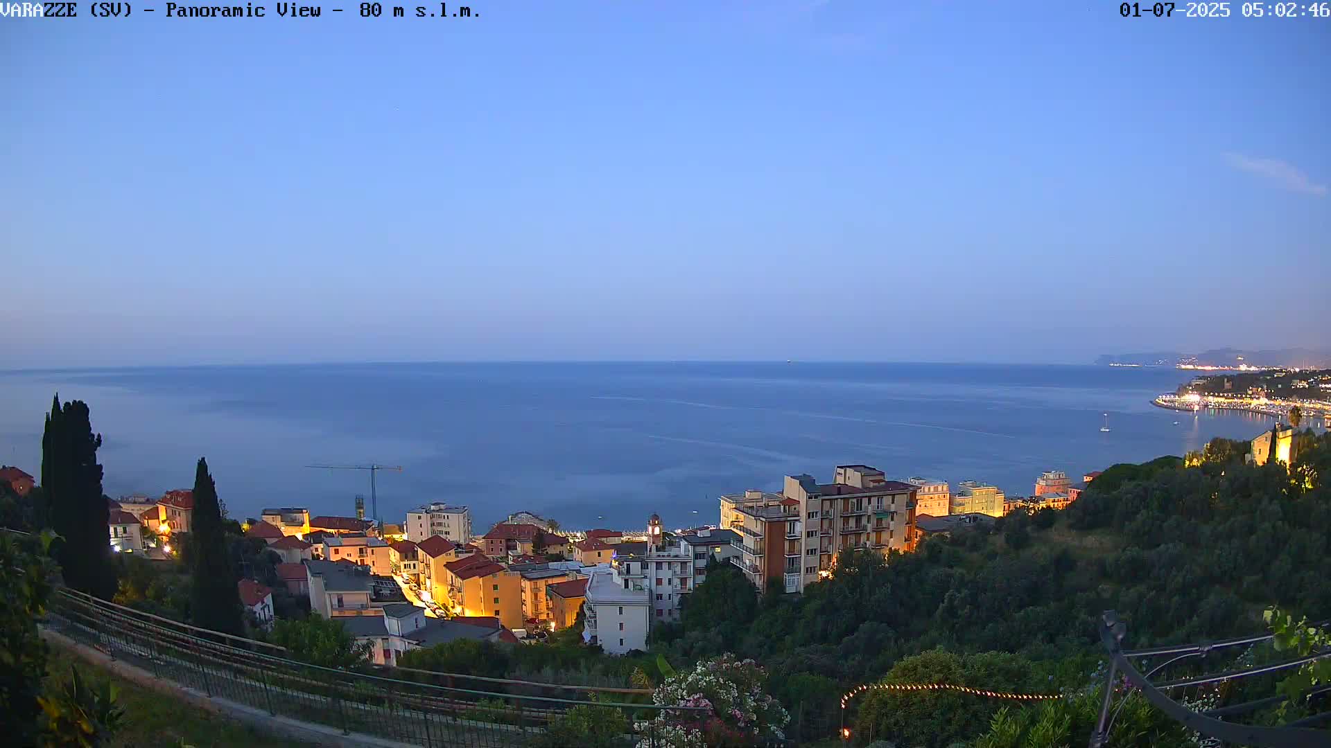Varazze, Ligurian Sea Panaromic  Live Cam -  Liguria, Italy
