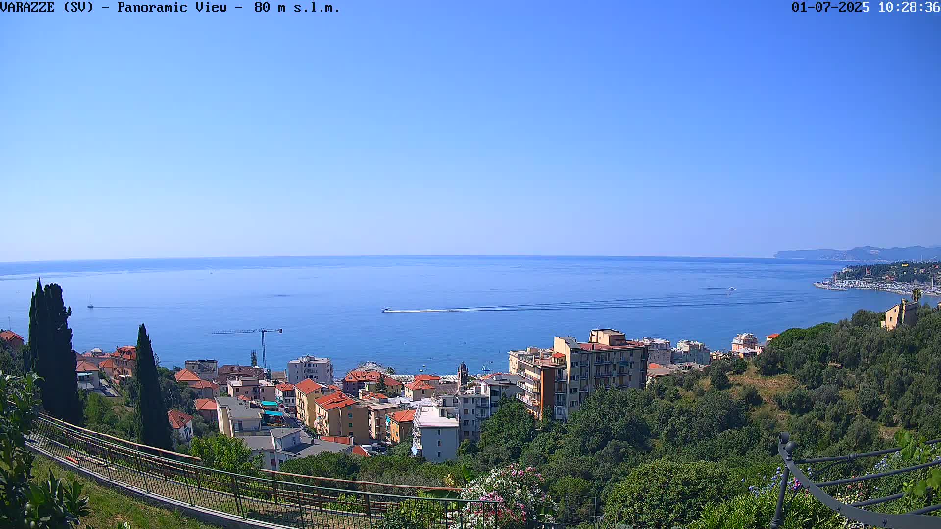 Varazze, Ligurian Sea Panaromic  Live Cam -  Liguria, Italy