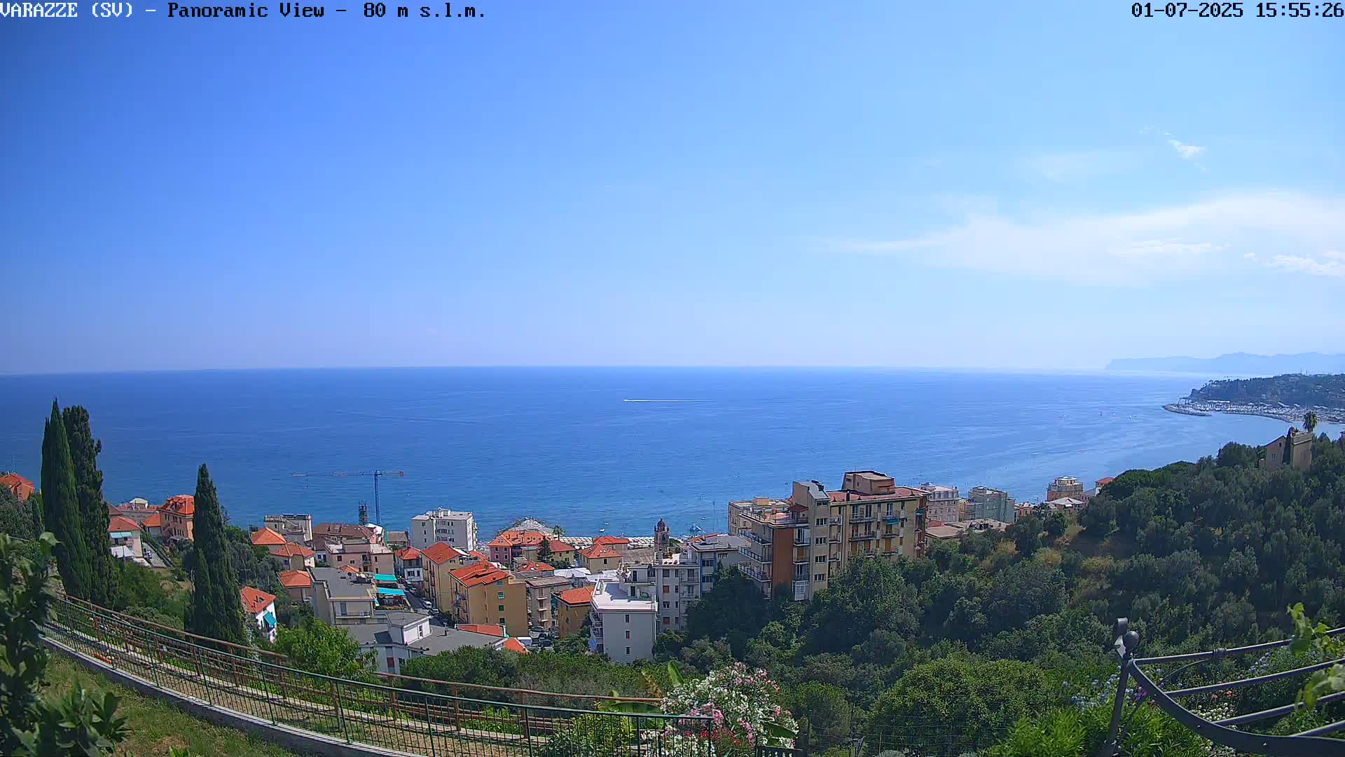 Varazze, Ligurian Sea Panaromic  Live Cam -  Liguria, Italy